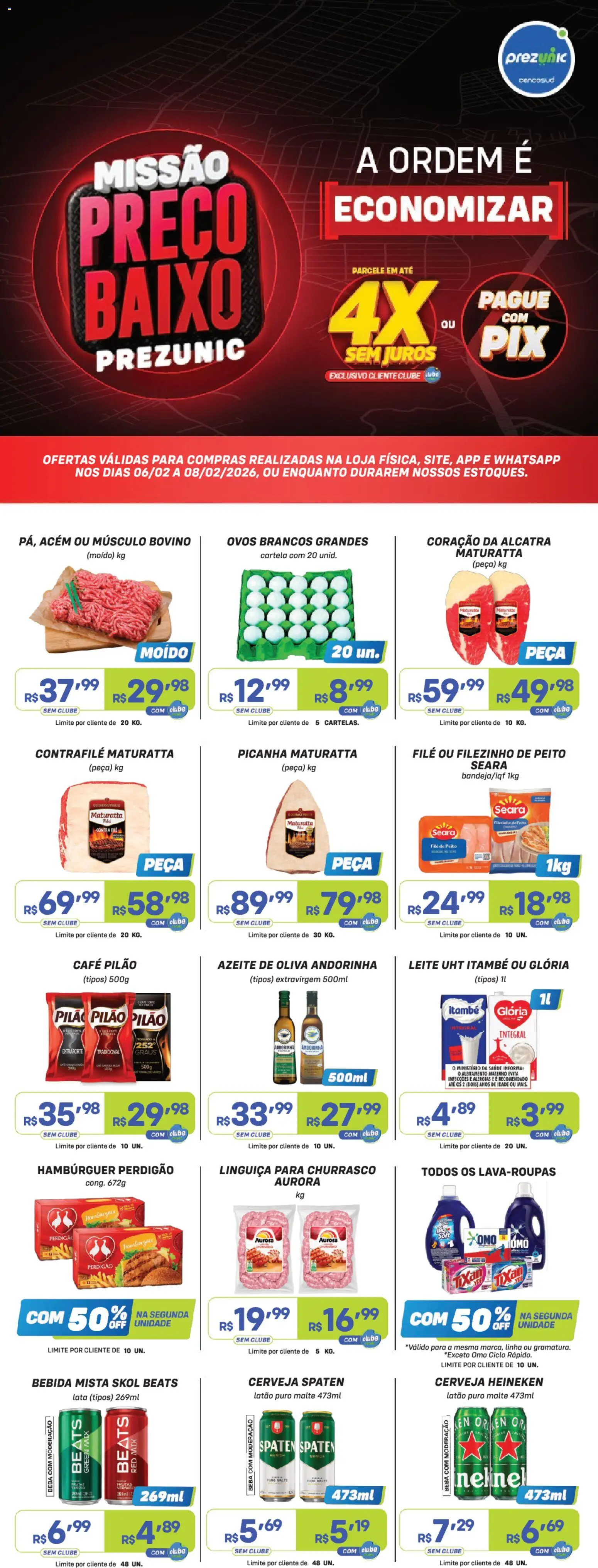 Prezunic Folheto - válido de 06.02.2026 | Página: 1