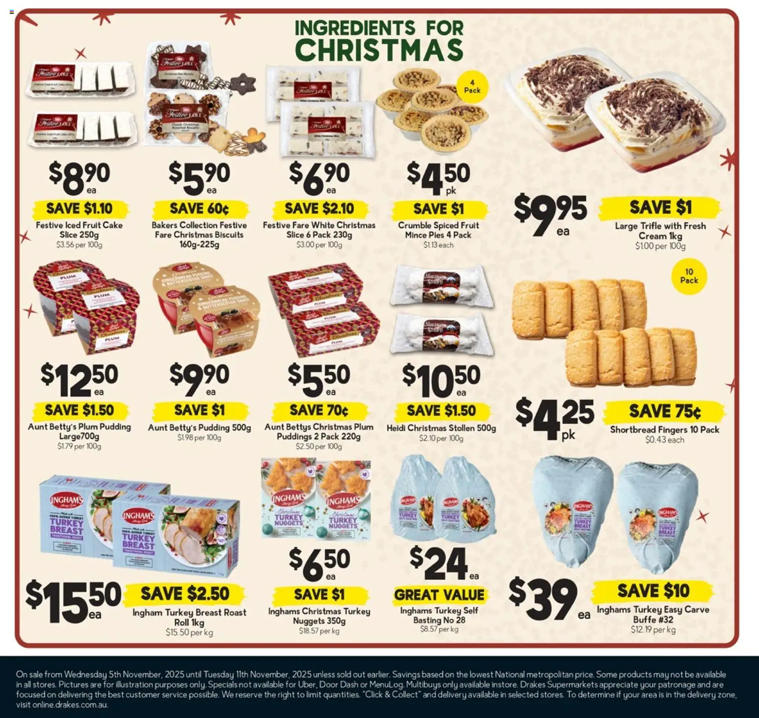 Drakes catalogue - valid from 05.11.2025 | Page: 19 | Products: Door, Pudding, Turkey, Pies