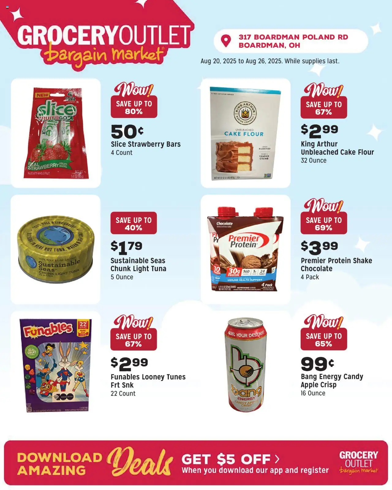 Grocery Outlet Weekly Ad - OH - valid from 20.08.2025 | Page: 3 | Products: Chocolate, Water