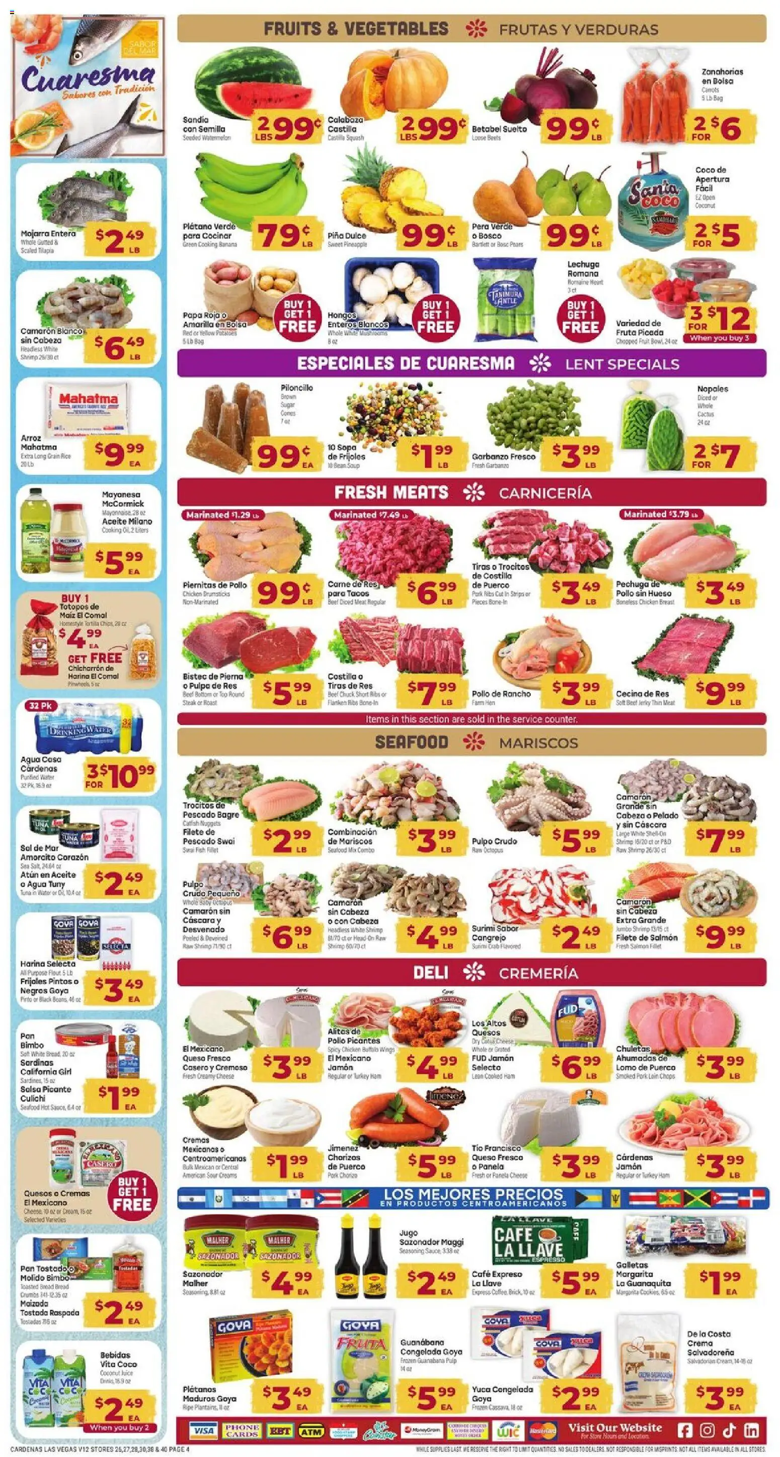 Cardenas Weekly Ad - NV - valid from 18.03.2026 | Page: 4 | Products: Bread, Juice, Beef, Pineapple