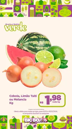 Big Box - Ofertas Sacolão - Pré-Visualização do folheto da loja Big Box, válido de 18.02.2026