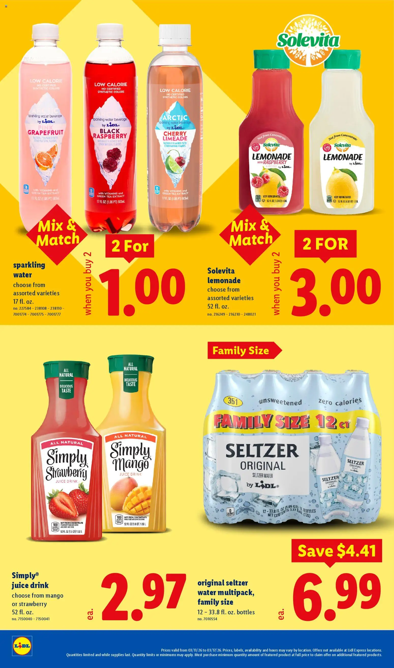 Lidl Weekly Ad - valid from 11.03.2026 | Page: 18 | Products: Juice, Water, Mango, Raspberry