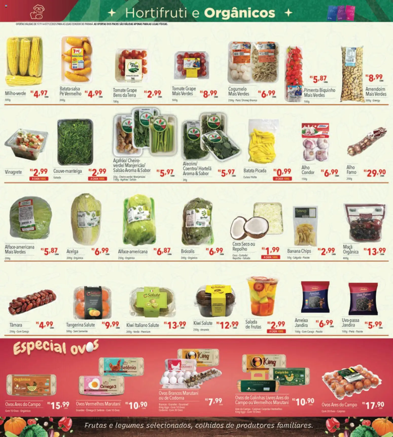 Supermercados Condor Folheto - válido de 17.11.2025 | Página: 13 | Produtos: Alho, Repolho, Salada, Ameixa