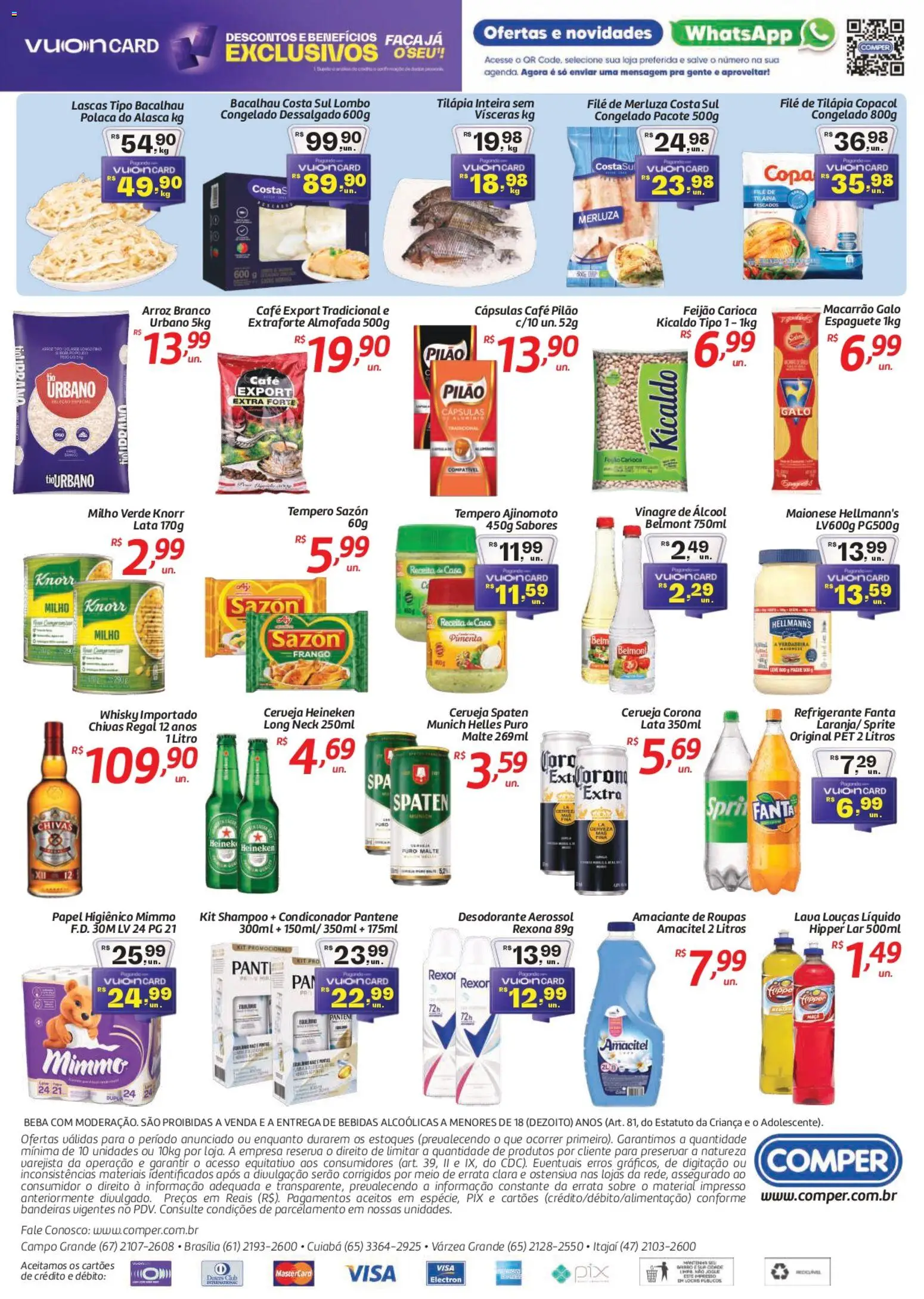 Comper Folheto - válido de 04.03.2026 | Página: 2 | Produtos: Espaguete, Almofada, Café, Knorr