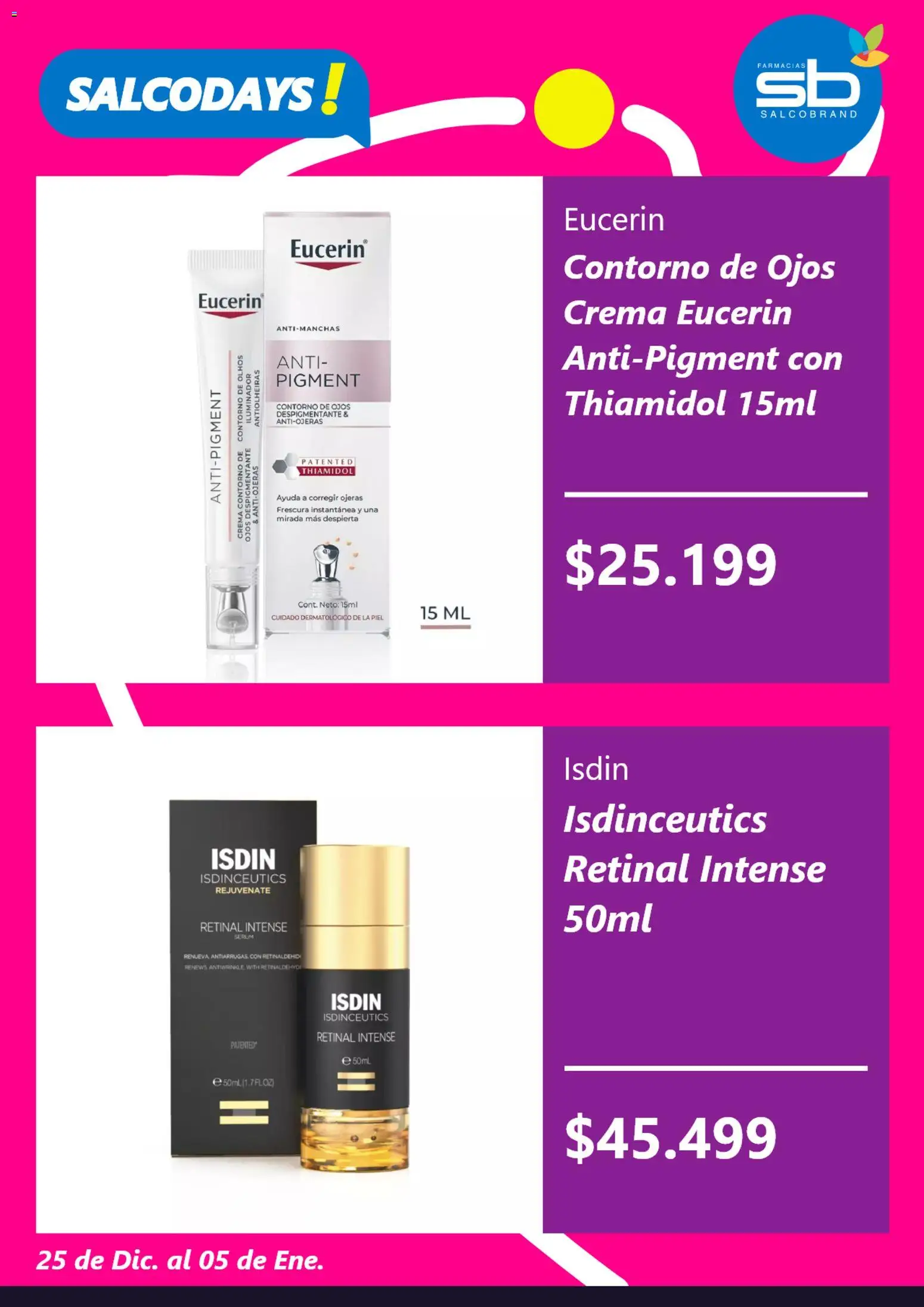 Salcobrand ofertas  │ válido desde el 29.12.2025 | Página: 4 | Productos: Contorno, Crema, Contorno de ojos, Serum