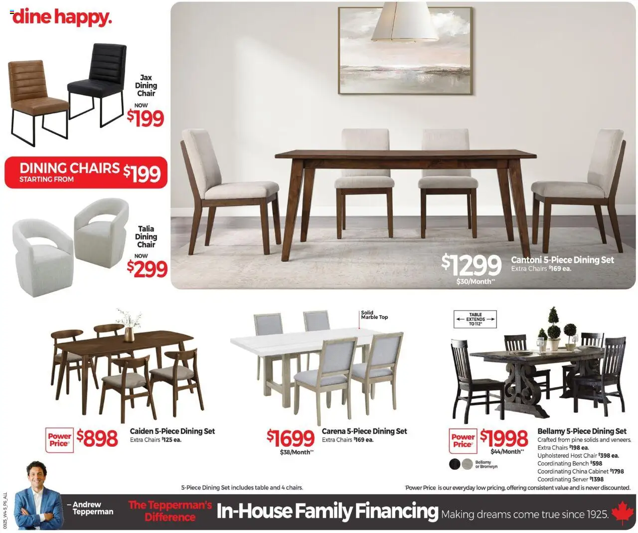 Tepperman's flyer valid from 18.09.2025 | Page: 9 | Products: Table, Chair, Cabinet