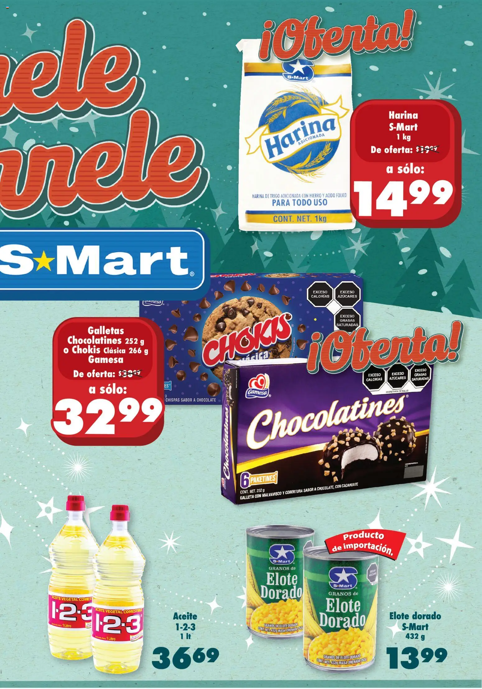 Nuevas ofertas de S-Mart válidas en toda la República Mexicana desde el 04.11.2025. ¡Encuentra las mejores ofertas en S-Mart folleto Chihuahua! | Página: 3 | Productos: Cacahuate, Aceite, Chocolate, Galletas
