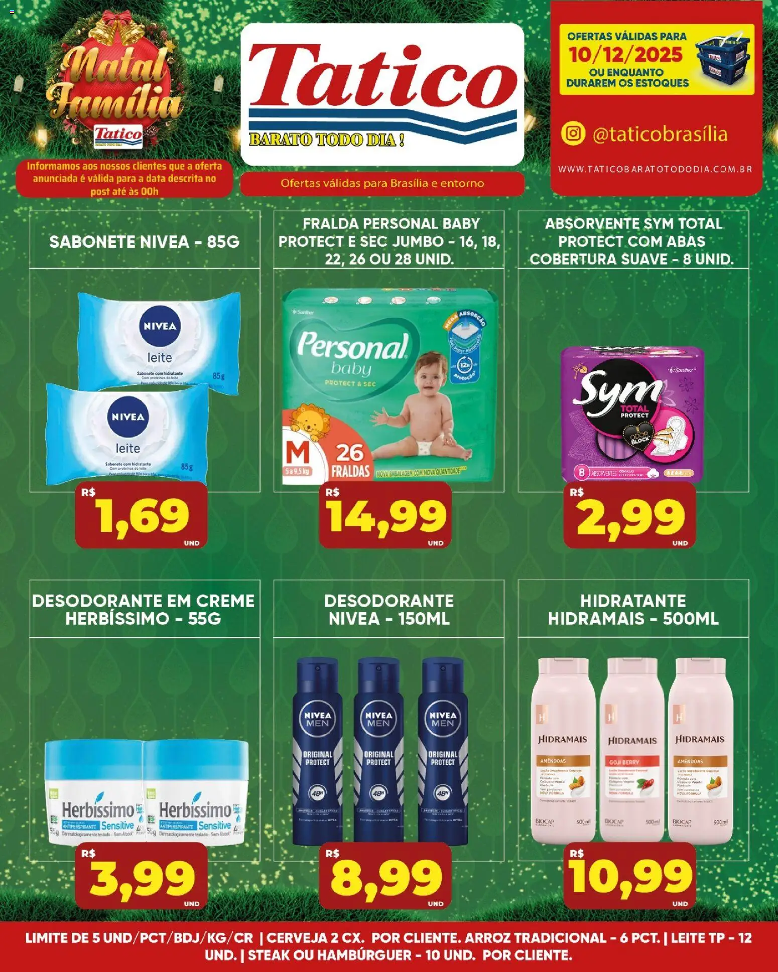 Tatico Folheto - válido de 10.12.2025 | Página: 13 | Produtos: Creme, Sabonete, Fraldas, Absorvente