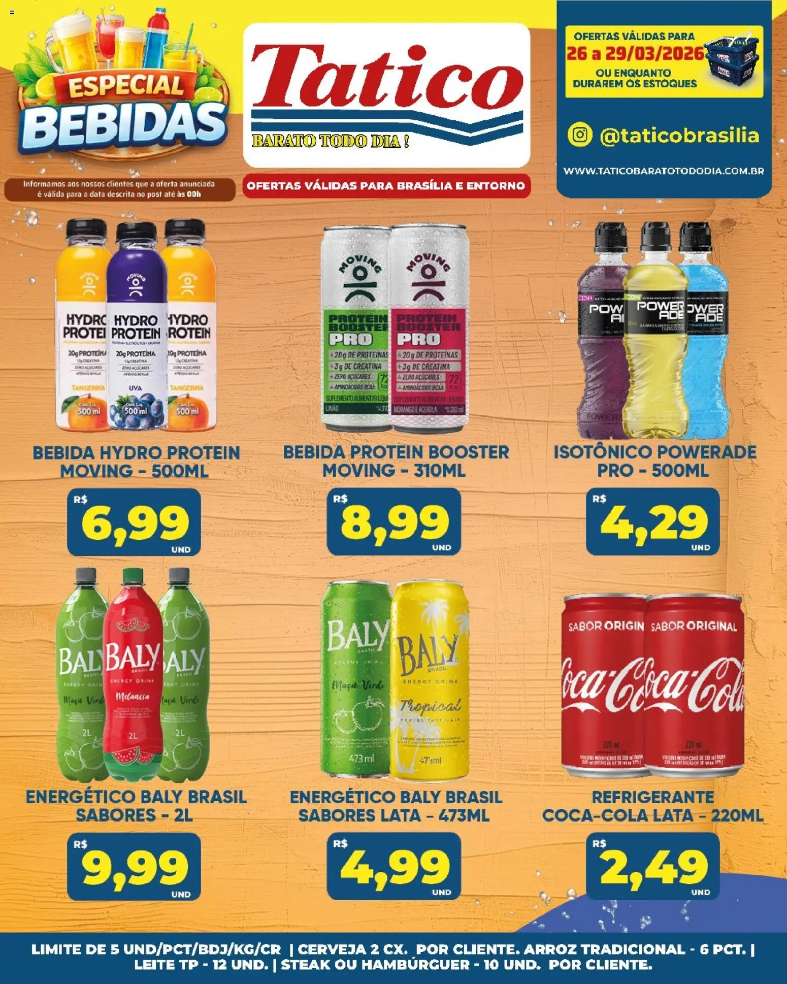 Tatico Folheto - válido de 30.03.2026 | Página: 9 | Produtos: BCAA, Energético, Cerveja, Isotônico