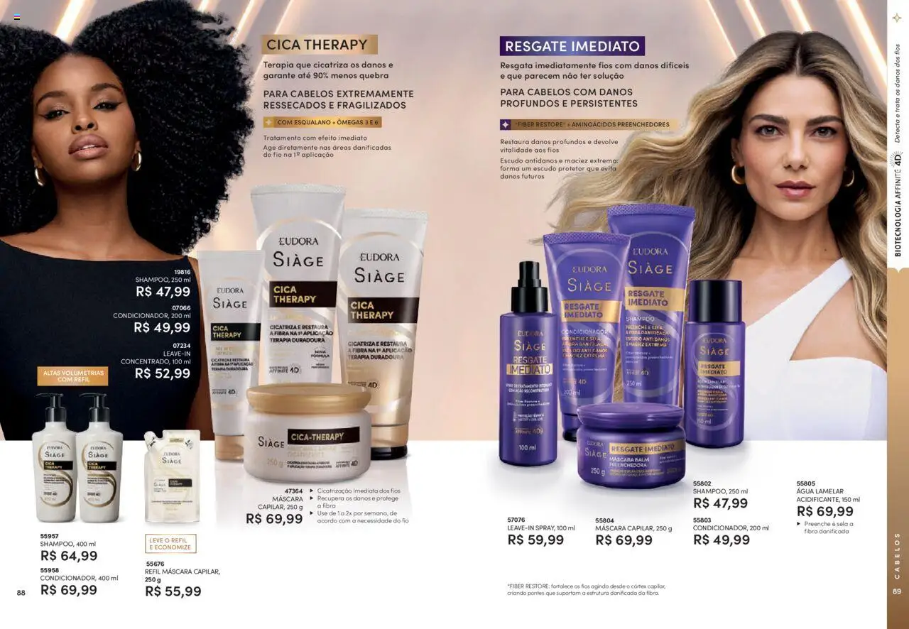 Eudora Folheto - válido de 06.08.2025 | Página: 45 | Produtos: Shampoo, Condicionador