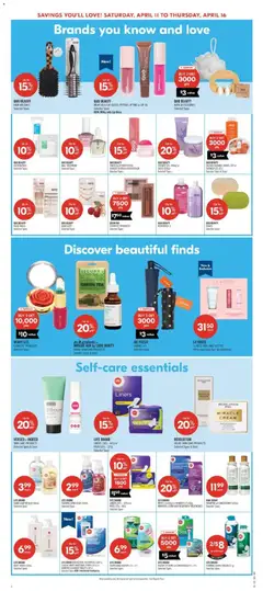 Preview of Shoppers weekly flyer / circulaire from shop Shoppers valid from 10.04.2026 | Page: 16 | Products: Tea, Lip gloss, Conditioner, Soap