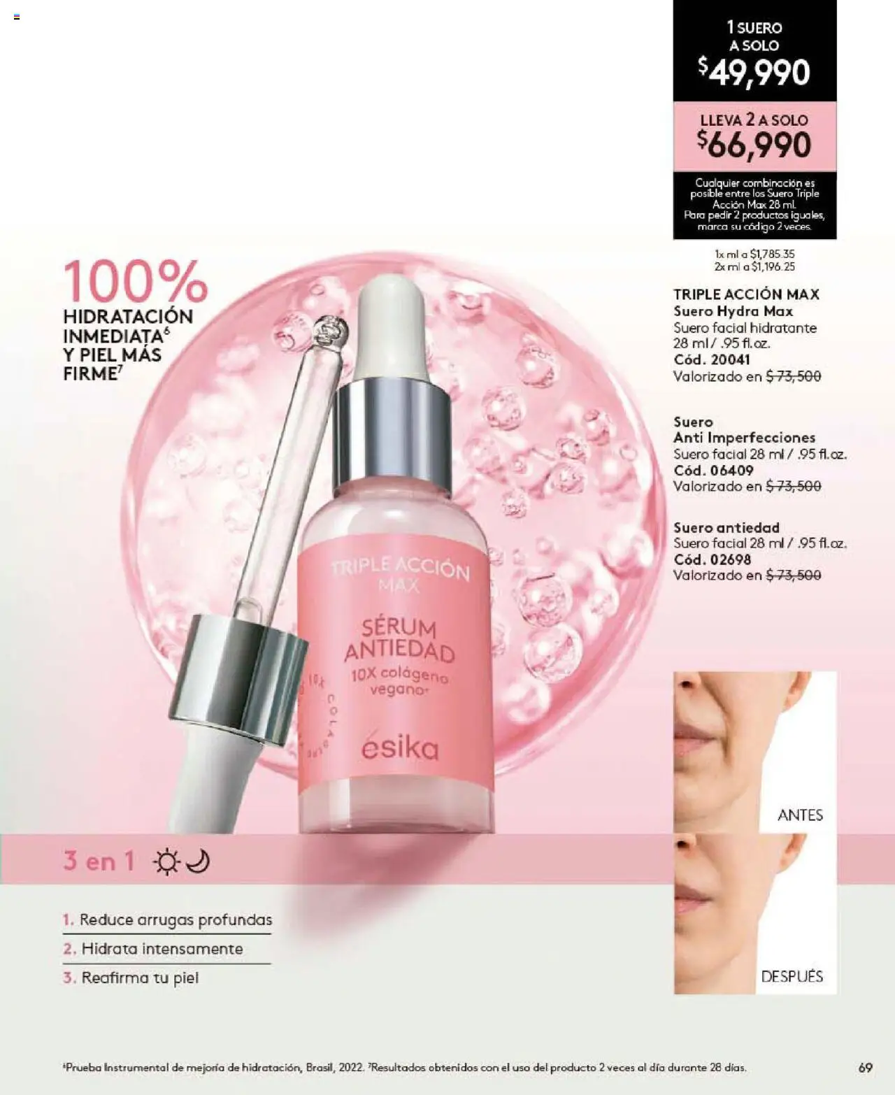Ésika revista - valida desde el 24.09.2025 | Página: 69 | Productos: Serum, Combinación