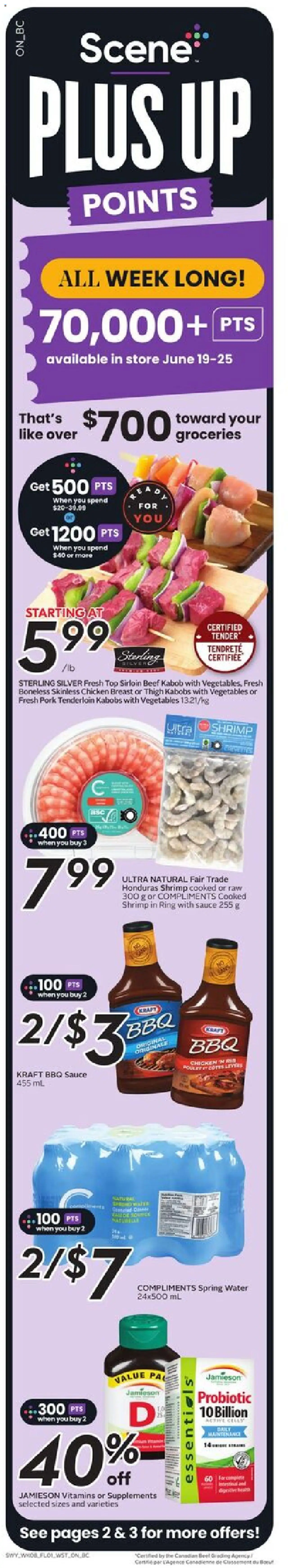 Safeway flyer valid from 19.06.2025 | Page: 2 | Products: Beef, Chicken, Pork