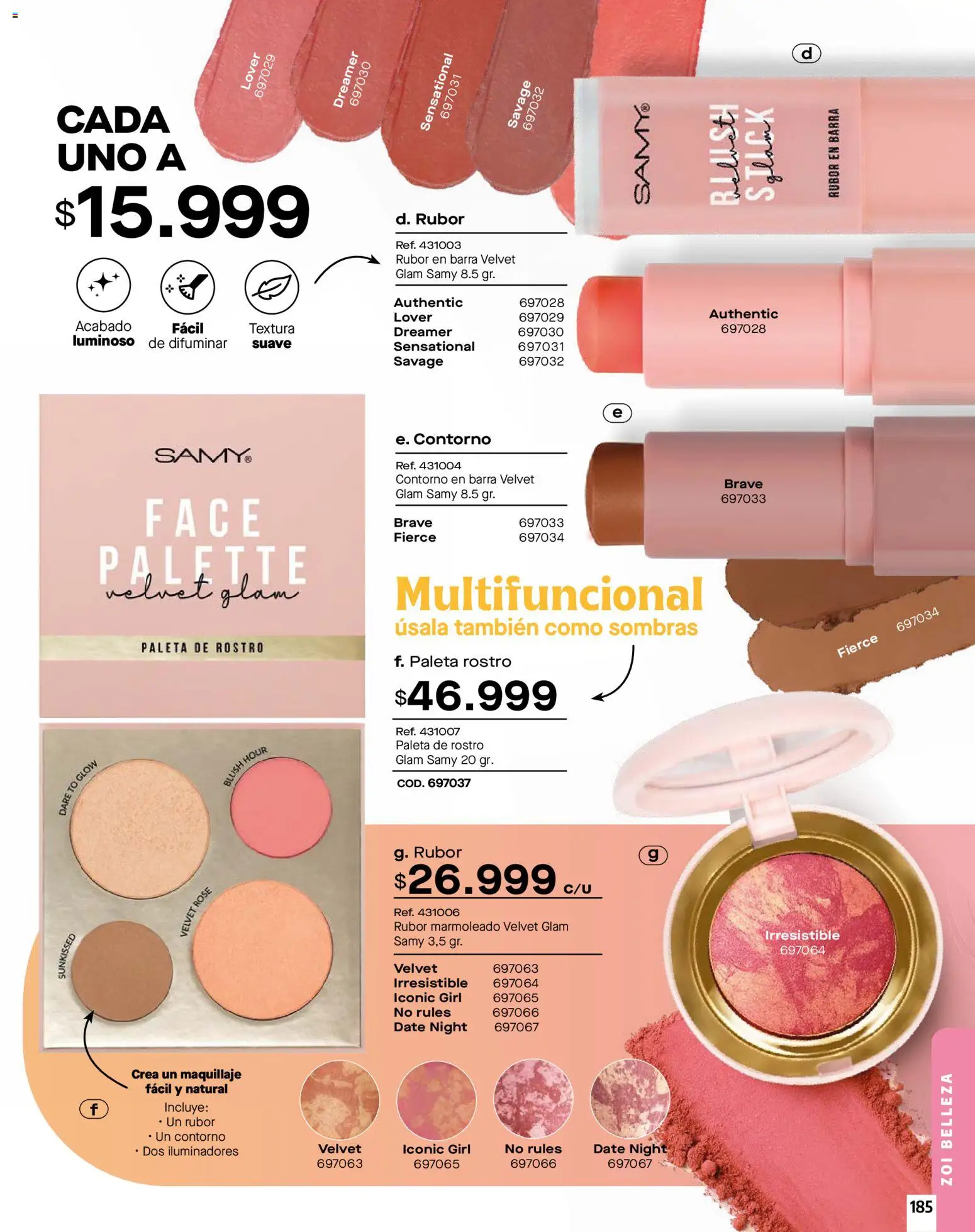 Carmel revista - valida desde el 01.01.2026 | Página: 185 | Productos: Rubor, Maquillaje, Contorno