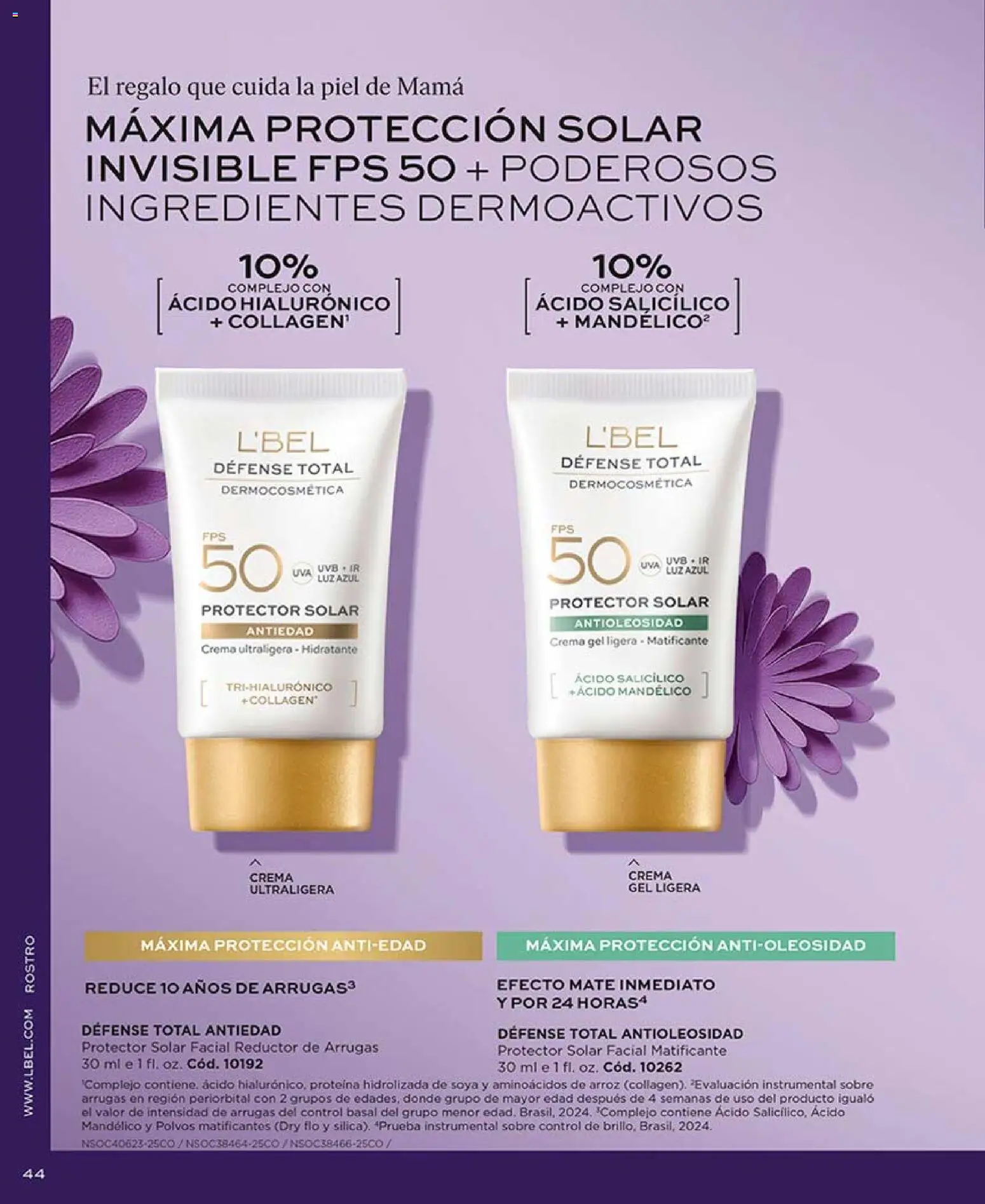 Catálogo L'Bel válido desde 04.04.2026 | Página: 44 | Productos: Protector solar, Arroz, Crema