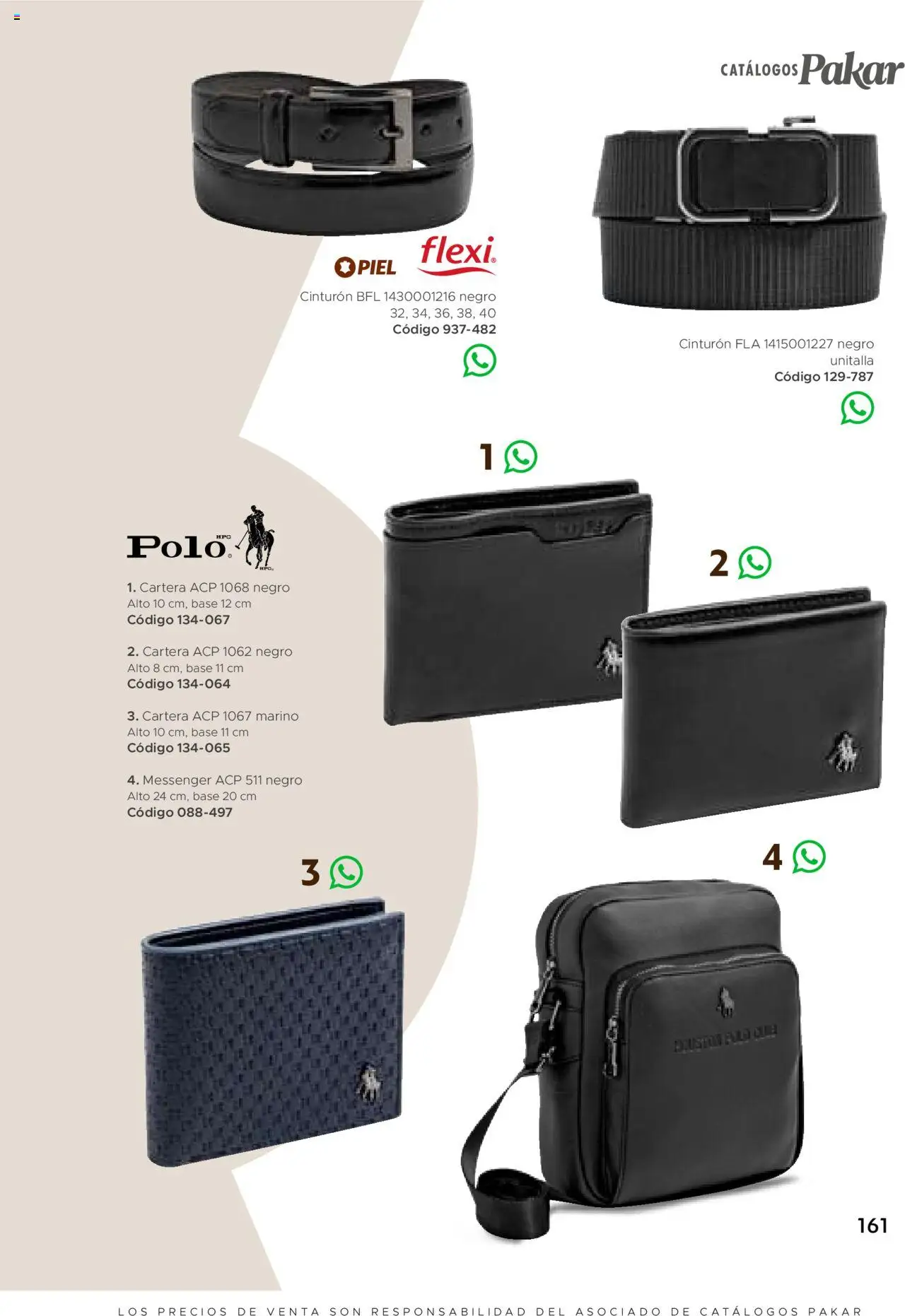 Nuevas ofertas de SC Pakar válidas en toda la República Mexicana desde el 24.07.2025. ¡Encuentra las mejores ofertas en SC Pakar Catálogo Ropa y Accesorios! | Página: 161 | Productos: Cinturón