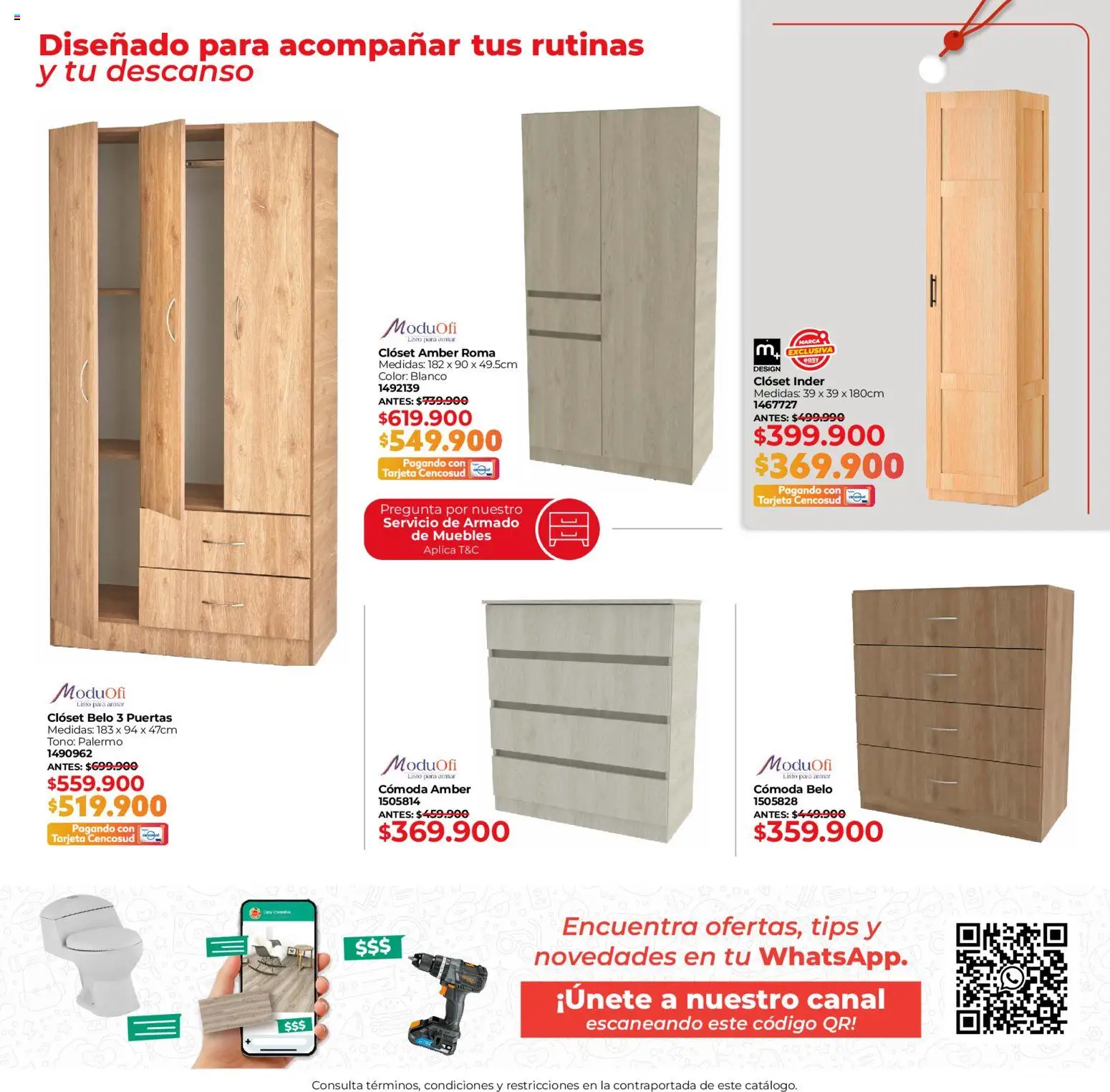 Easy revista - valida desde el 15.01.2026 | Página: 15 | Productos: Clóset, Cómoda