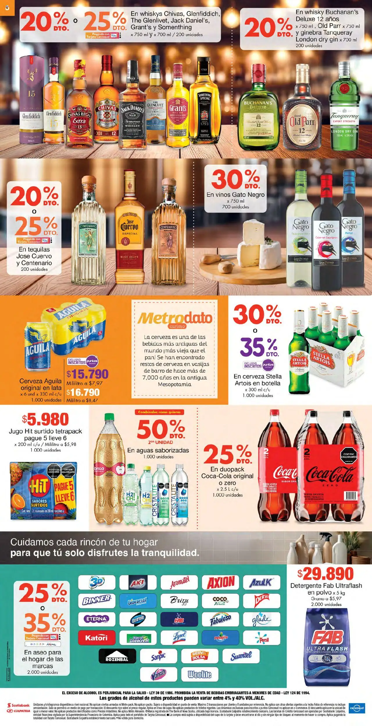 Metro revista - valida desde el 17.10.2025 | Página: 6 | Productos: Ginebra, Whisky, Coco, Jugo