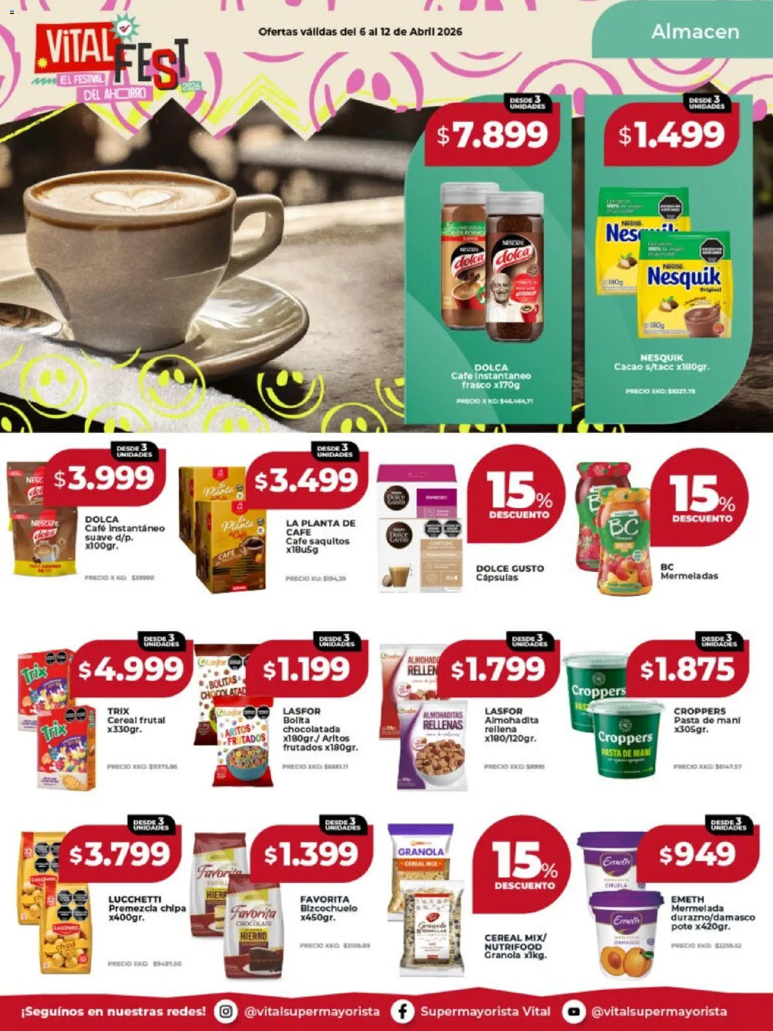 Vital - Ofertas - Posadas │ válido desde el 06.04.2026 | Página: 13 | Productos: Frasco, Café, Cacao, Planta
