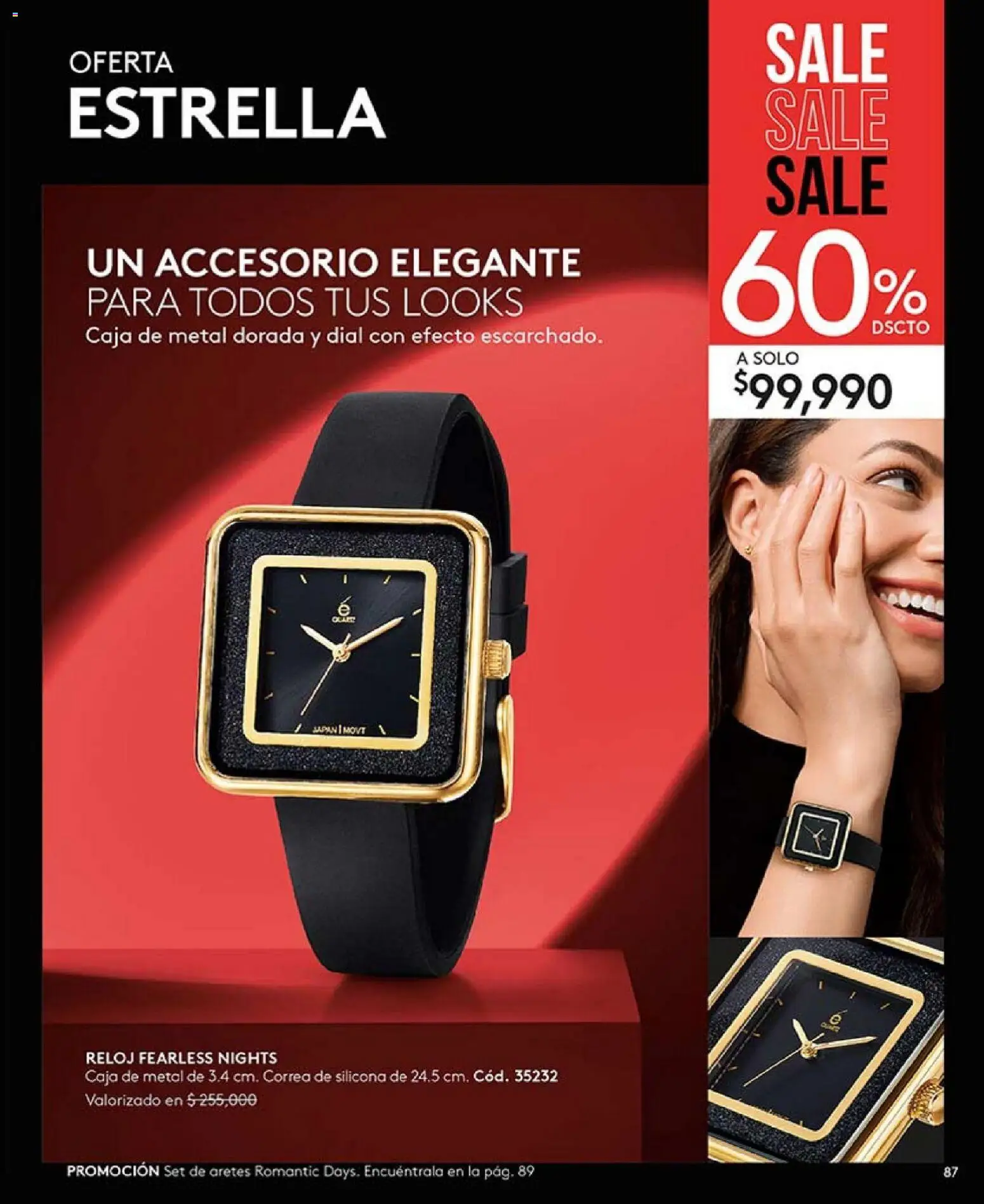 Ésika revista - valida desde el 01.02.2026 | Página: 87 | Productos: Reloj, Aretes, Caja