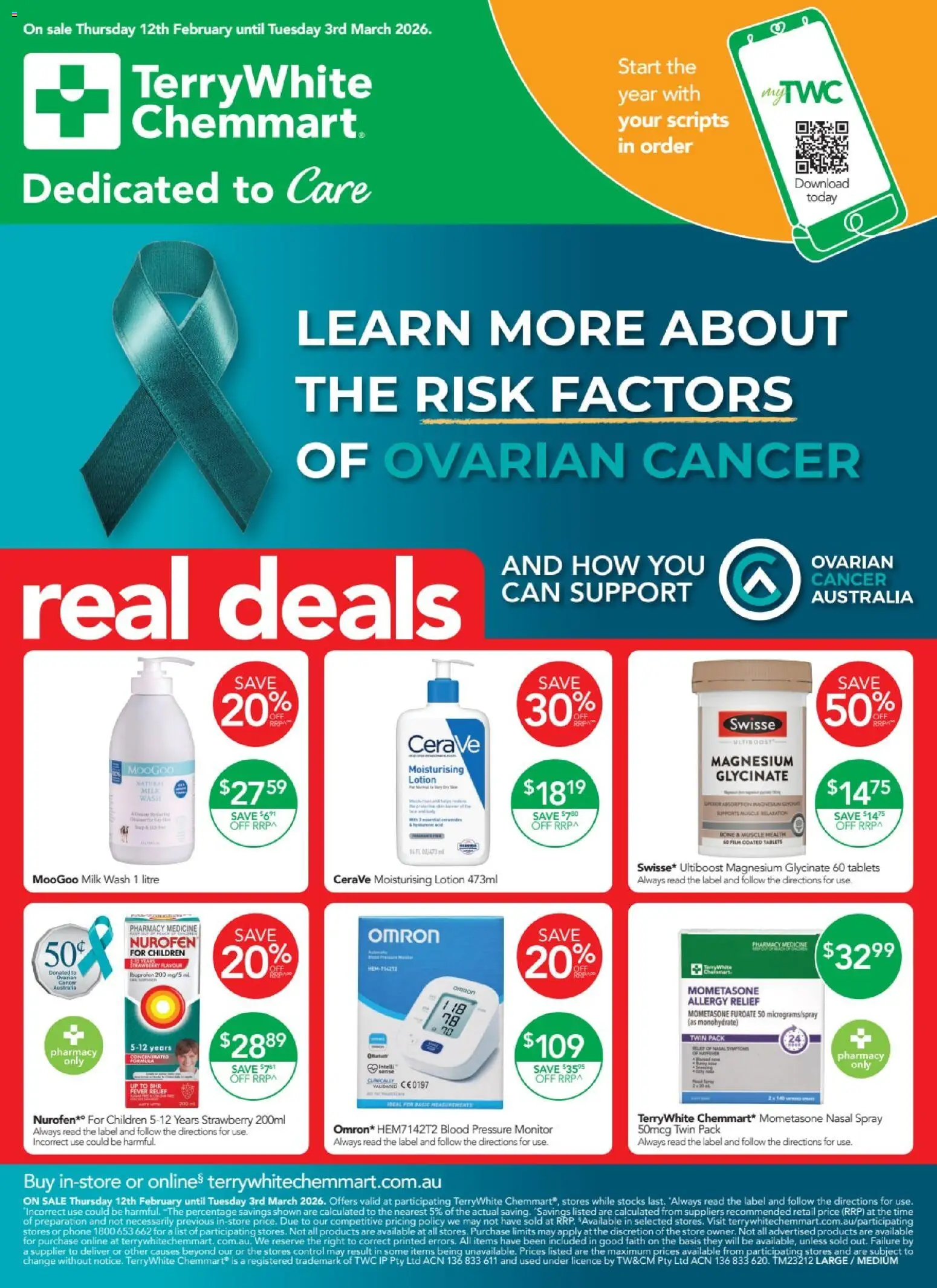 Terry White catalogue - valid from 12.02.2026 | Page: 1 | Products: Milk, Lotion, Phone, Monitor