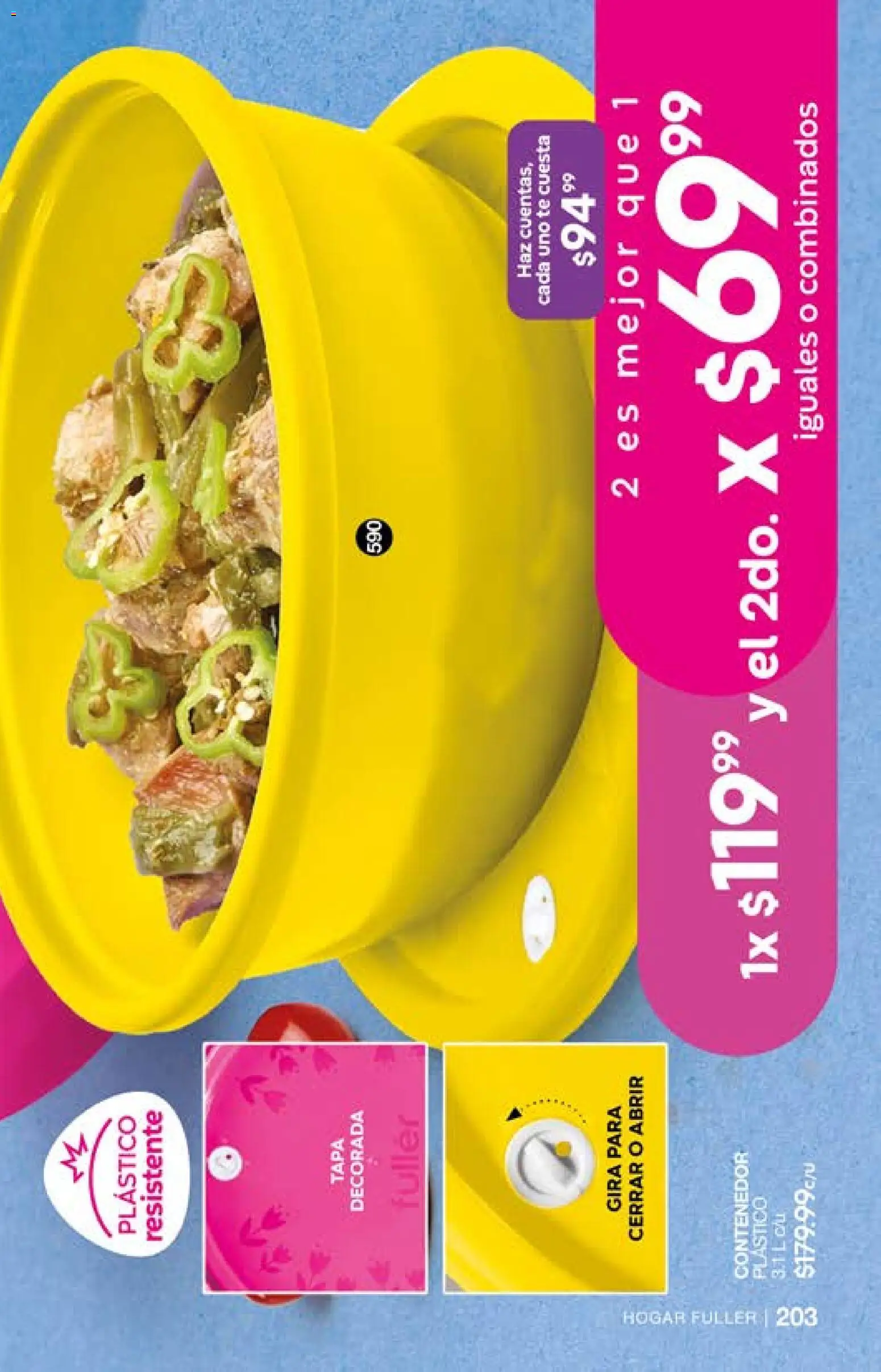 Nuevas ofertas de Fuller válidas en toda la República Mexicana desde el 15.04.2026. ¡Encuentra las mejores ofertas en Fuller campaña 1 2026! | Página: 205 | Productos: Contenedor, Té