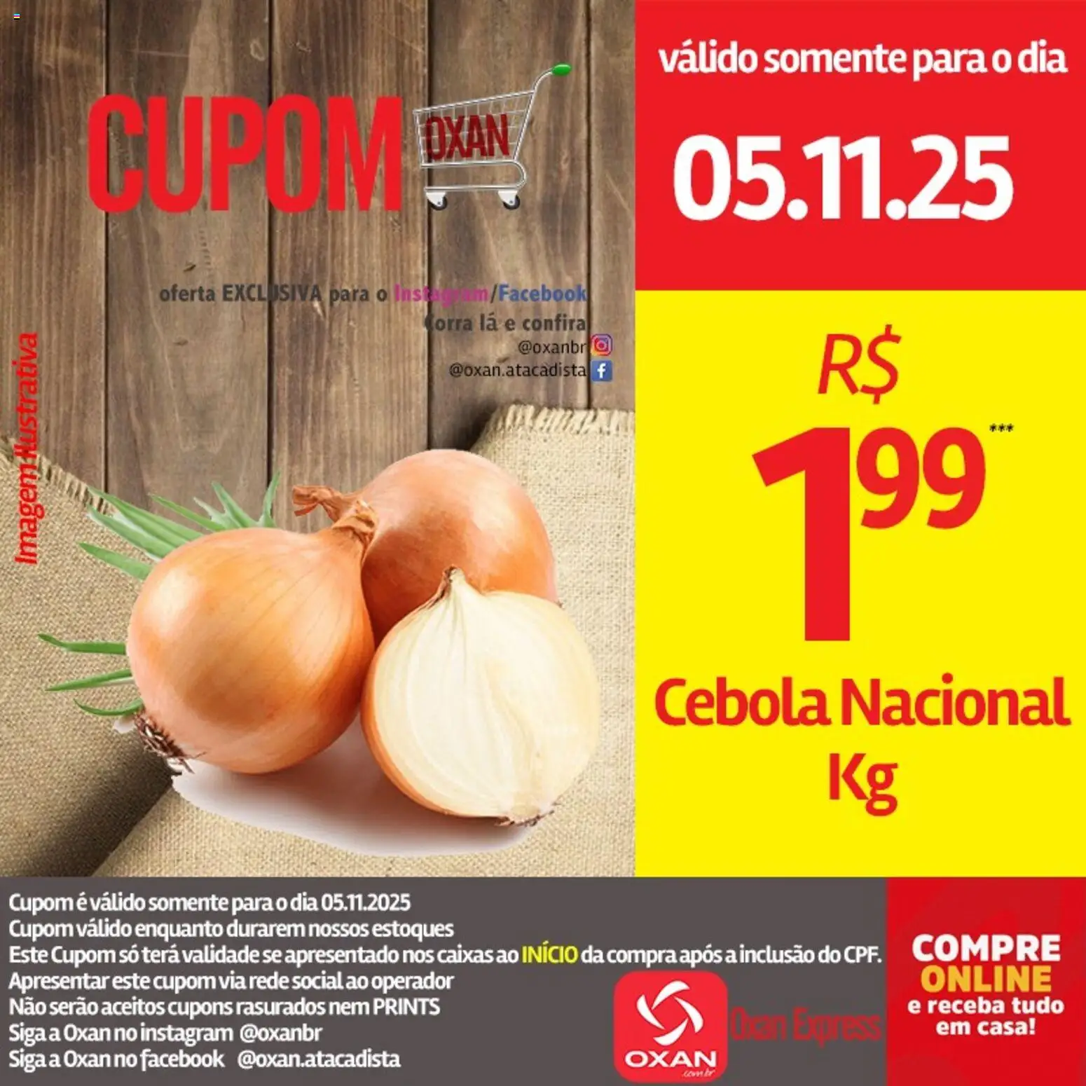 Oxan Atacadista Folheto - válido de 05.11.2025 | Página: 19 | Produtos: Cebola