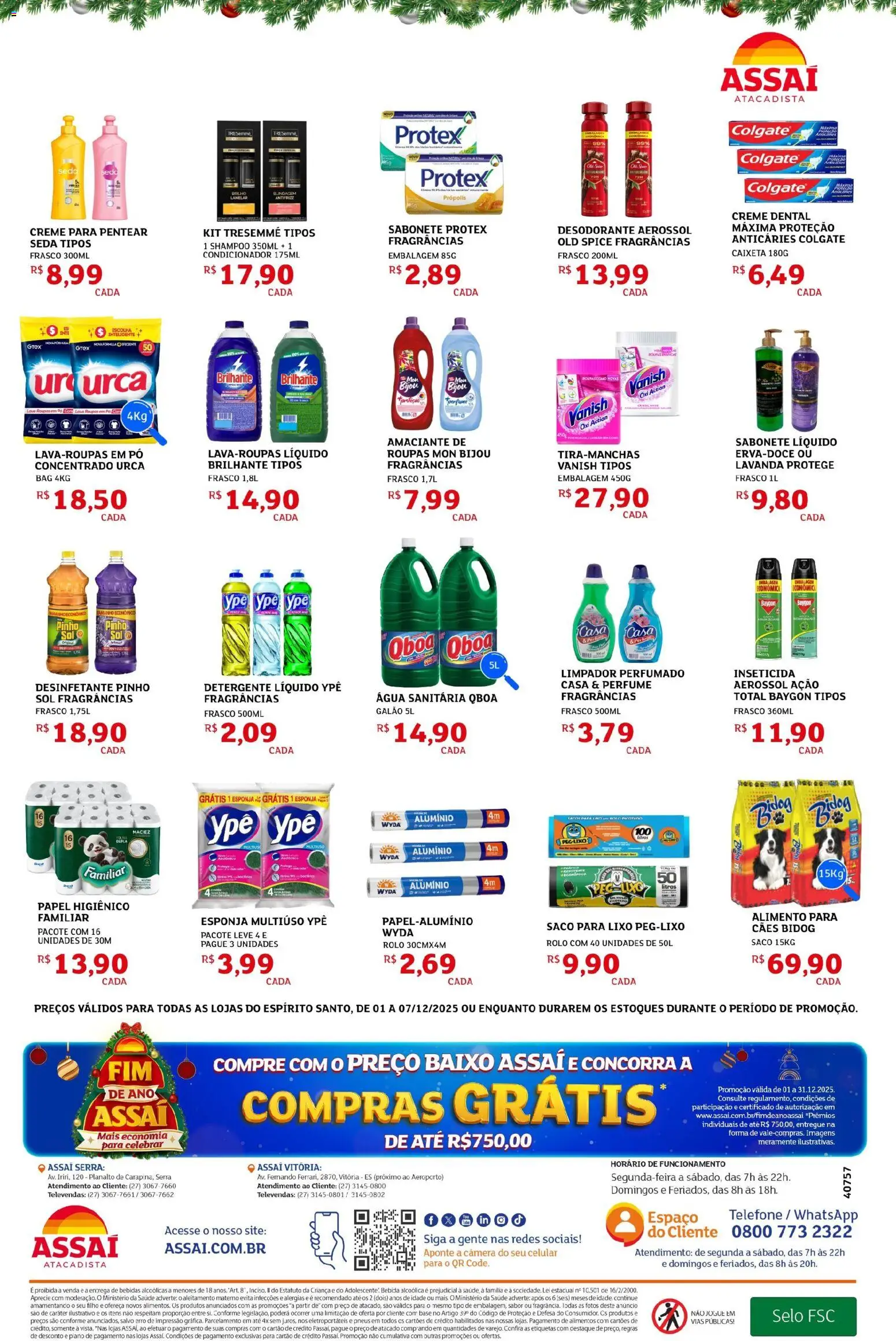 Assaí Atacadista Folheto - válido de 01.12.2025 | Página: 4 | Produtos: Shampoo, Perfume, Condicionador, Pneus