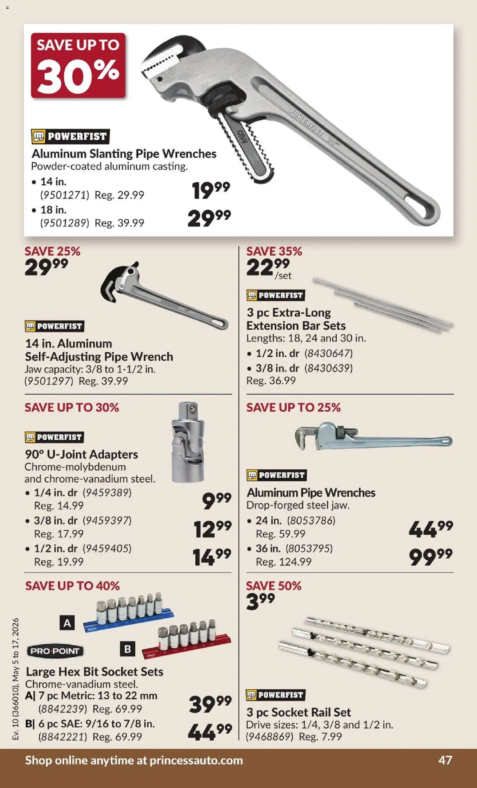 Princess Auto flyer valid from 05.05.2026 | Page: 53 | Products: PC, Socket