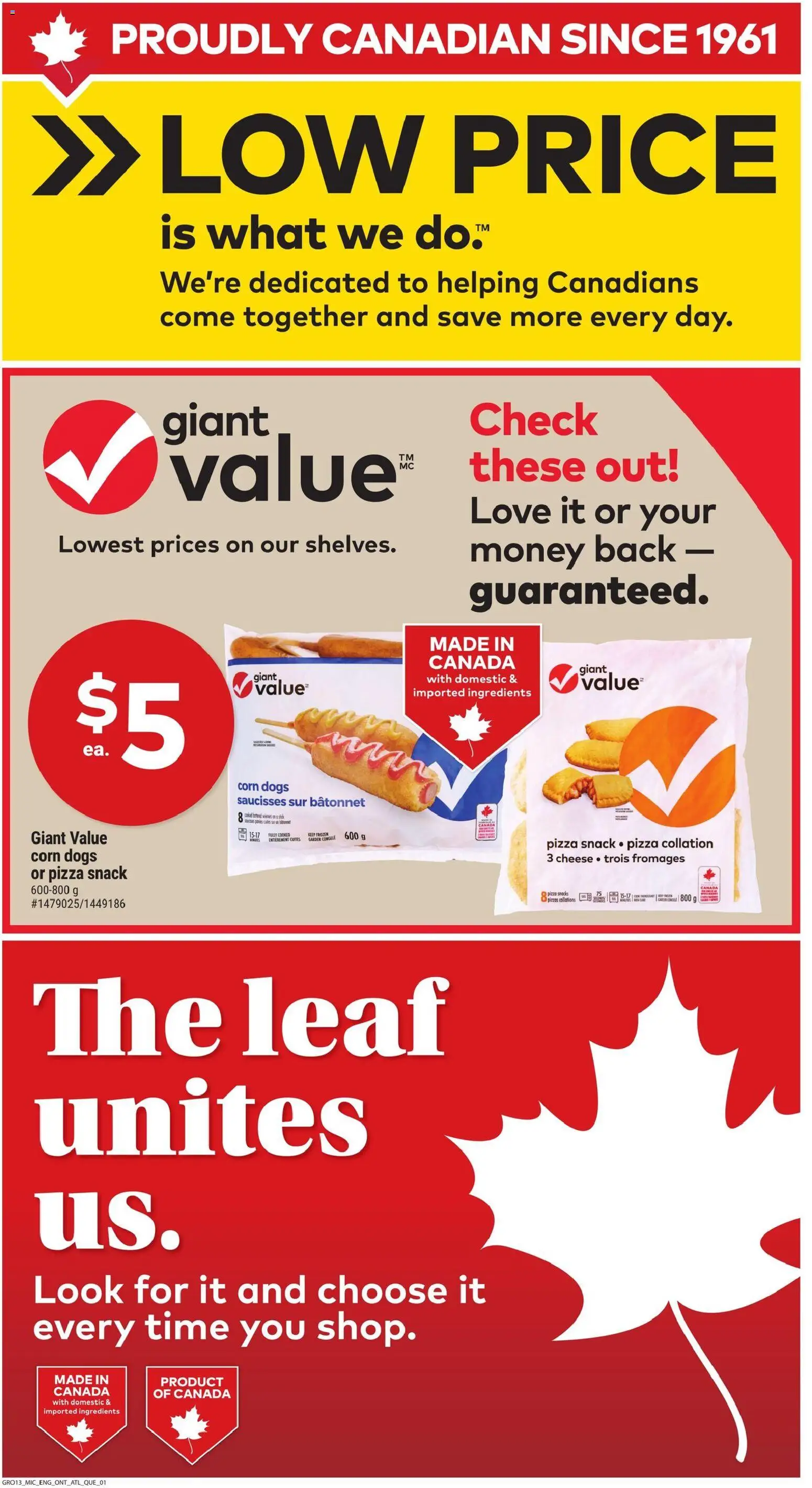 Giant Tiger flyer valid from 29.10.2025 | Page: 5 | Products: Pizza