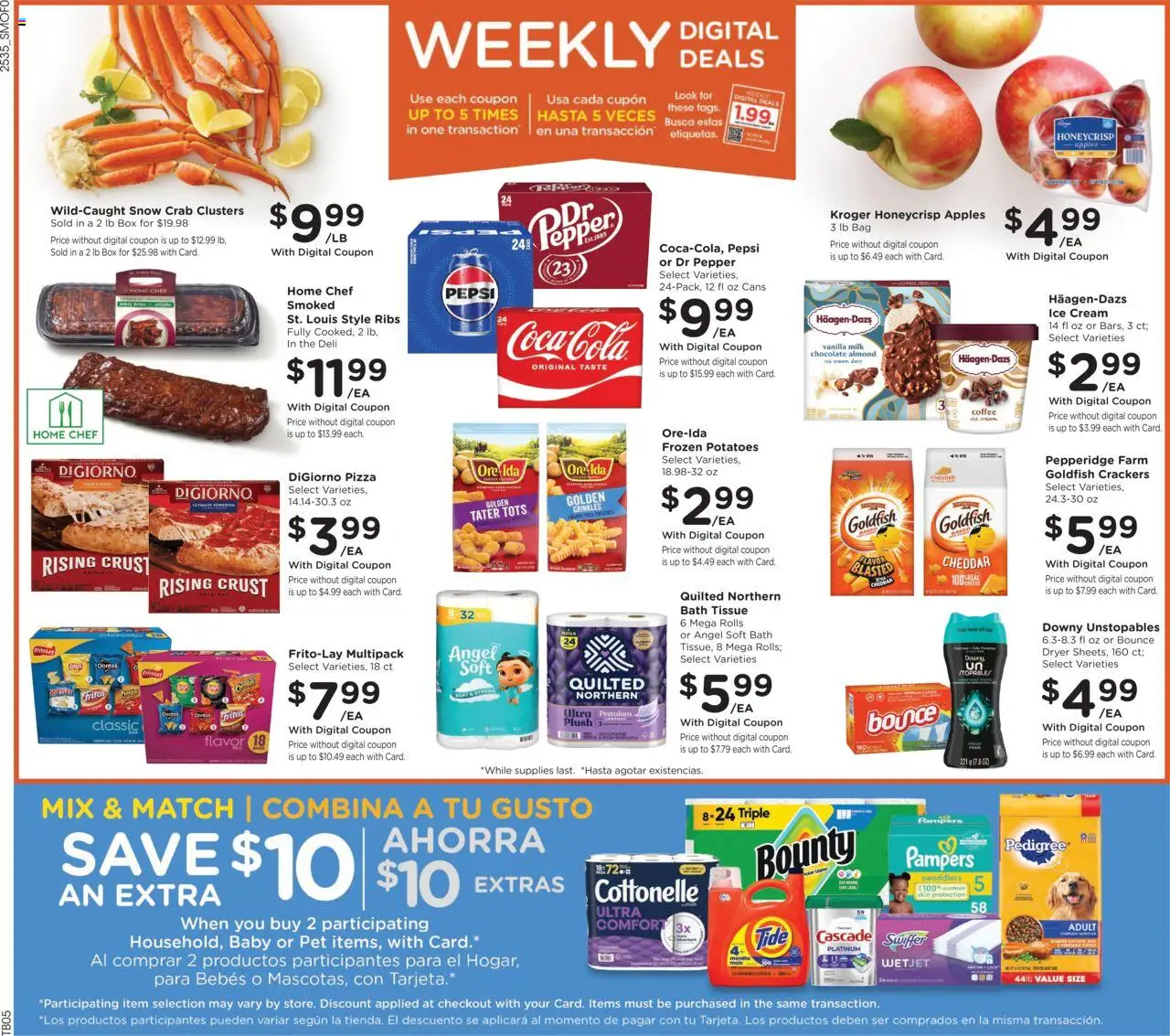 Smith's Weekly Ad - valid from 01.10.2025 | Page: 6 | Products: Pizza, Ice cream, Potatoes, Pepper