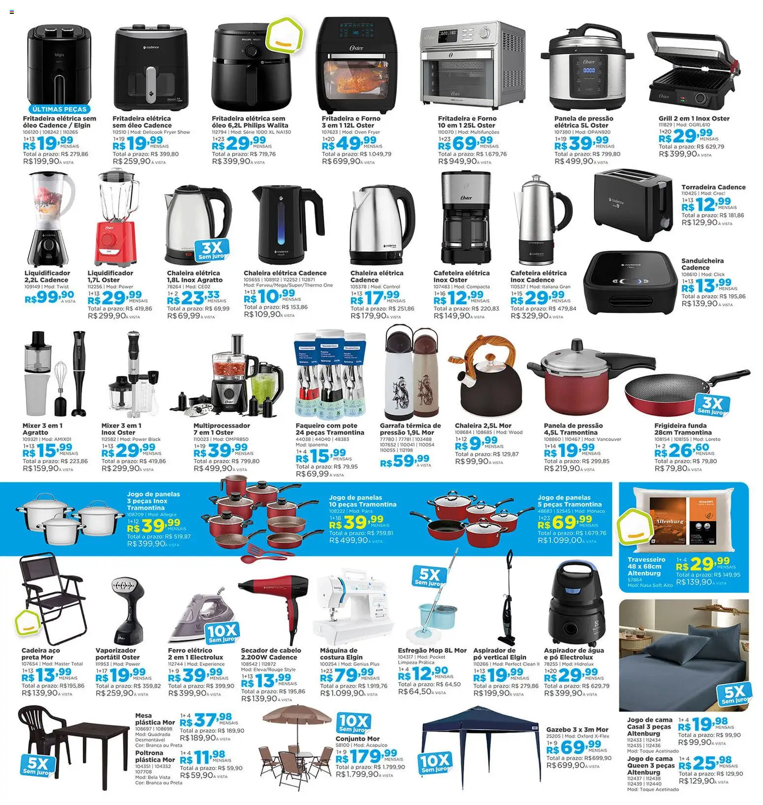 Lojas Solar Folheto - válido de 01.03.2026 | Página: 3 | Produtos: Secador de cabelo, Fritadeira elétrica, Mesa, Esfregão