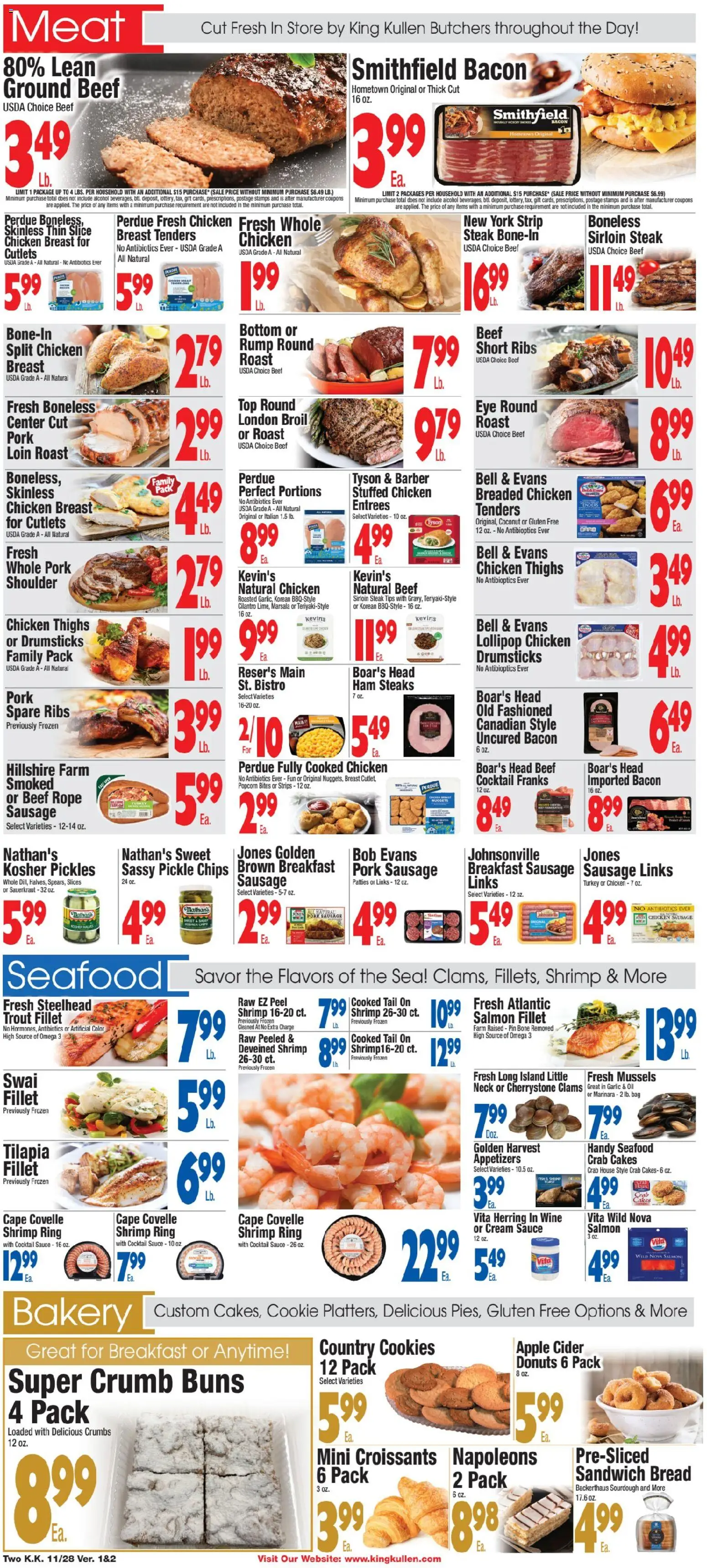 King Kullen Weekly Ad - valid from 28.11.2025 | Page: 2 | Products: Ring, Chips, Cream, Croissants