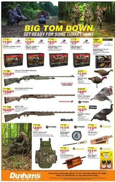 Preview of Dunham's Sports weekly ads valid from 14.03.2026 | Page: 9 | Products: Pan, Shotgun, Vest, Ammo