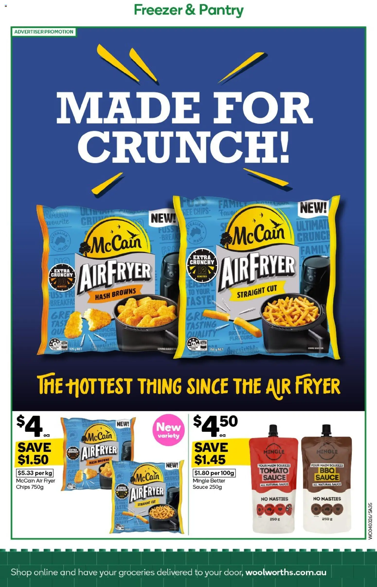 Woolworths catalogue - valid from 04.03.2026 | Page: 35 | Products: Chips, Sauce, Freezer