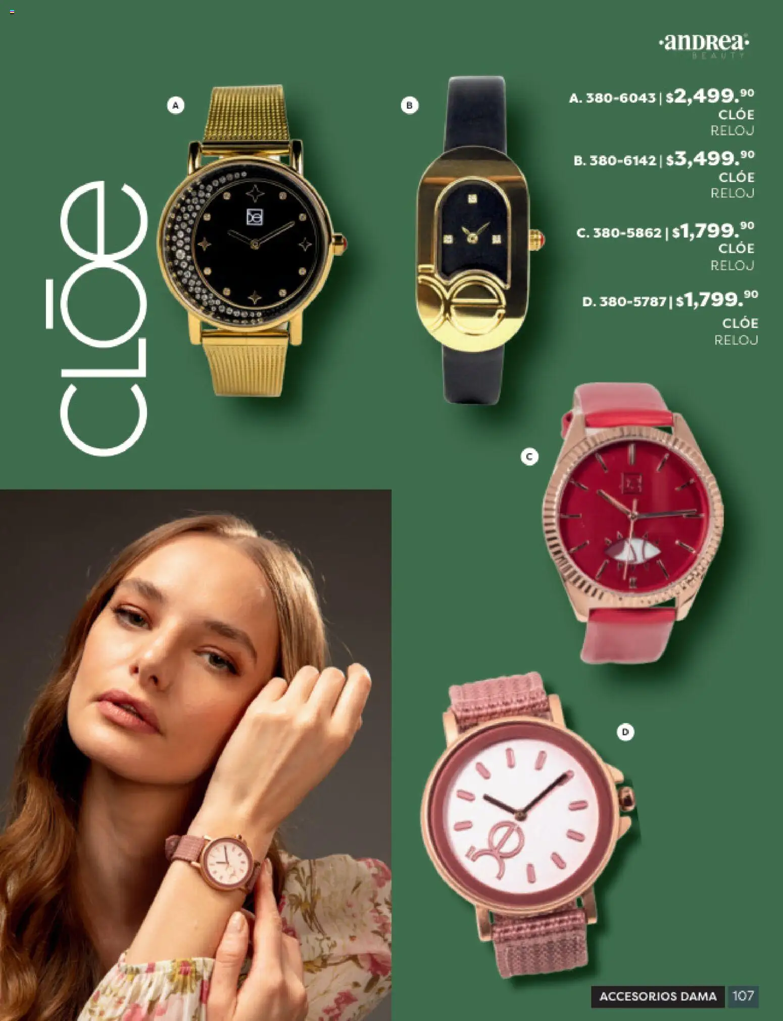 Nuevas ofertas de Andrea válidas en toda la República Mexicana desde el 31.10.2025. ¡Encuentra las mejores ofertas en Andrea catálogo Beauty! | Página: 107 | Productos: Reloj