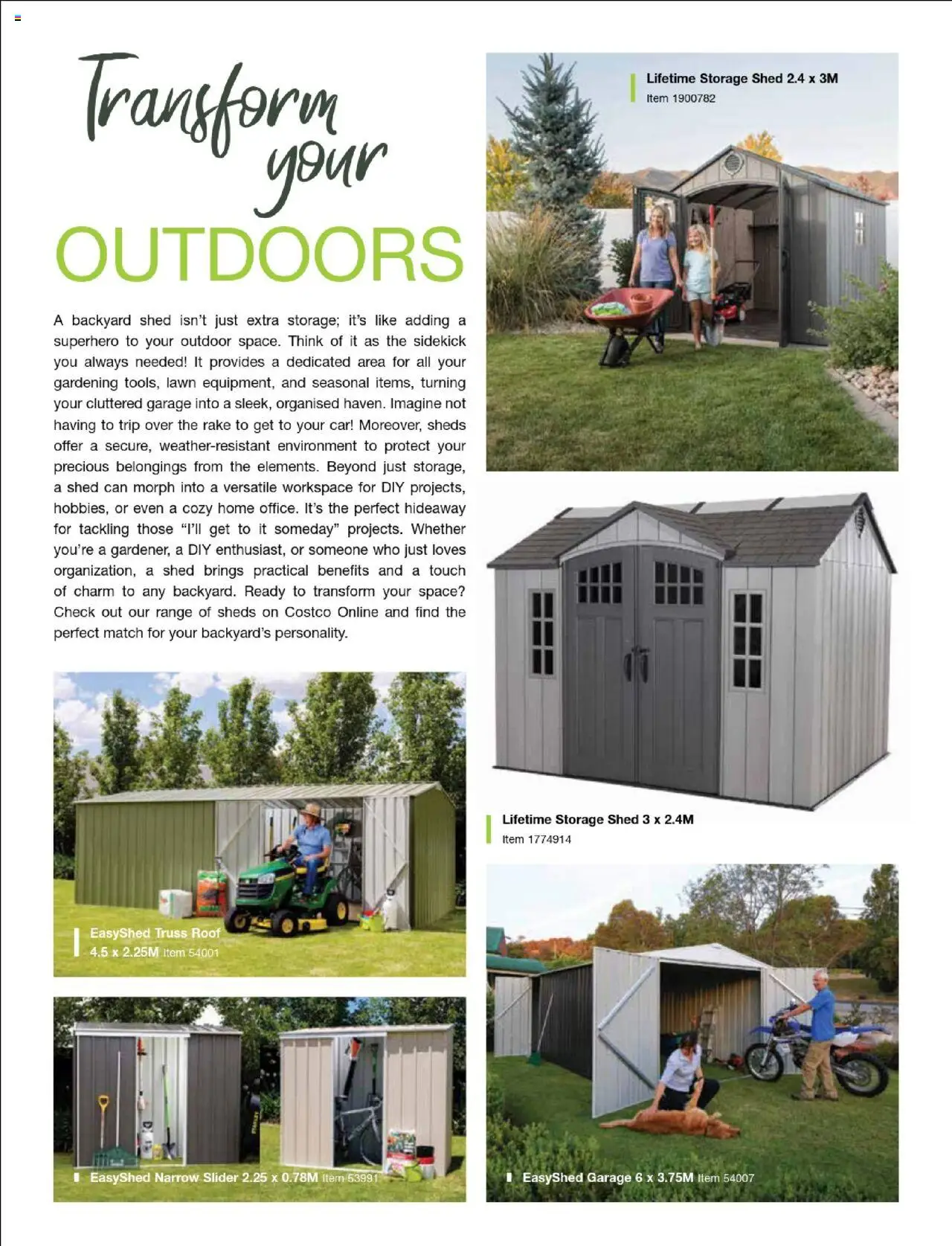 Costco catalogue - valid from 01.05.2025 | Page: 2 | Products: Rake, Shed