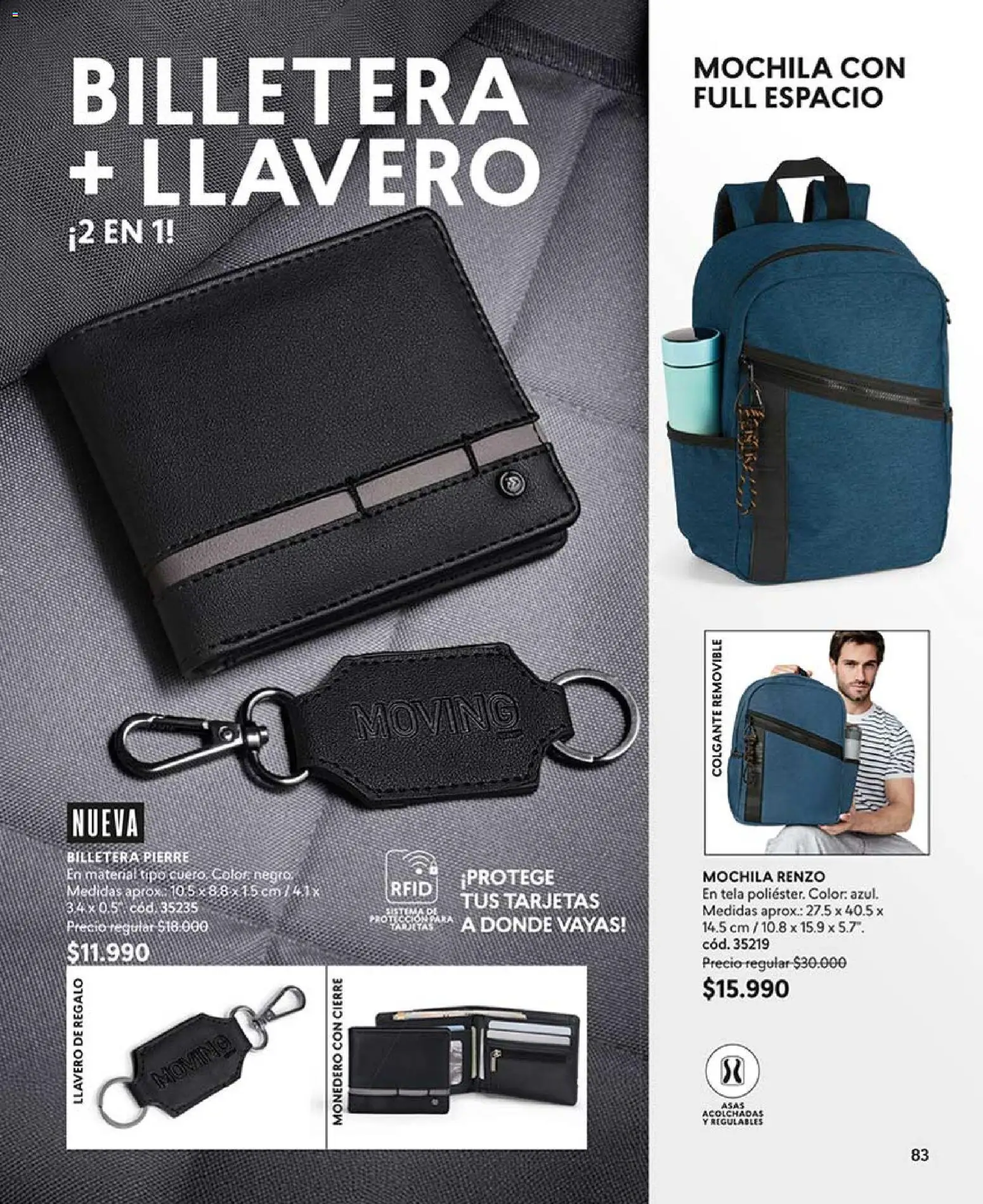 Catálogo CyZone Campaña 5 │ válido desde el 01.03.2026 | Página: 95 | Productos: Llavero, Monedero, Mochila, Billetera
