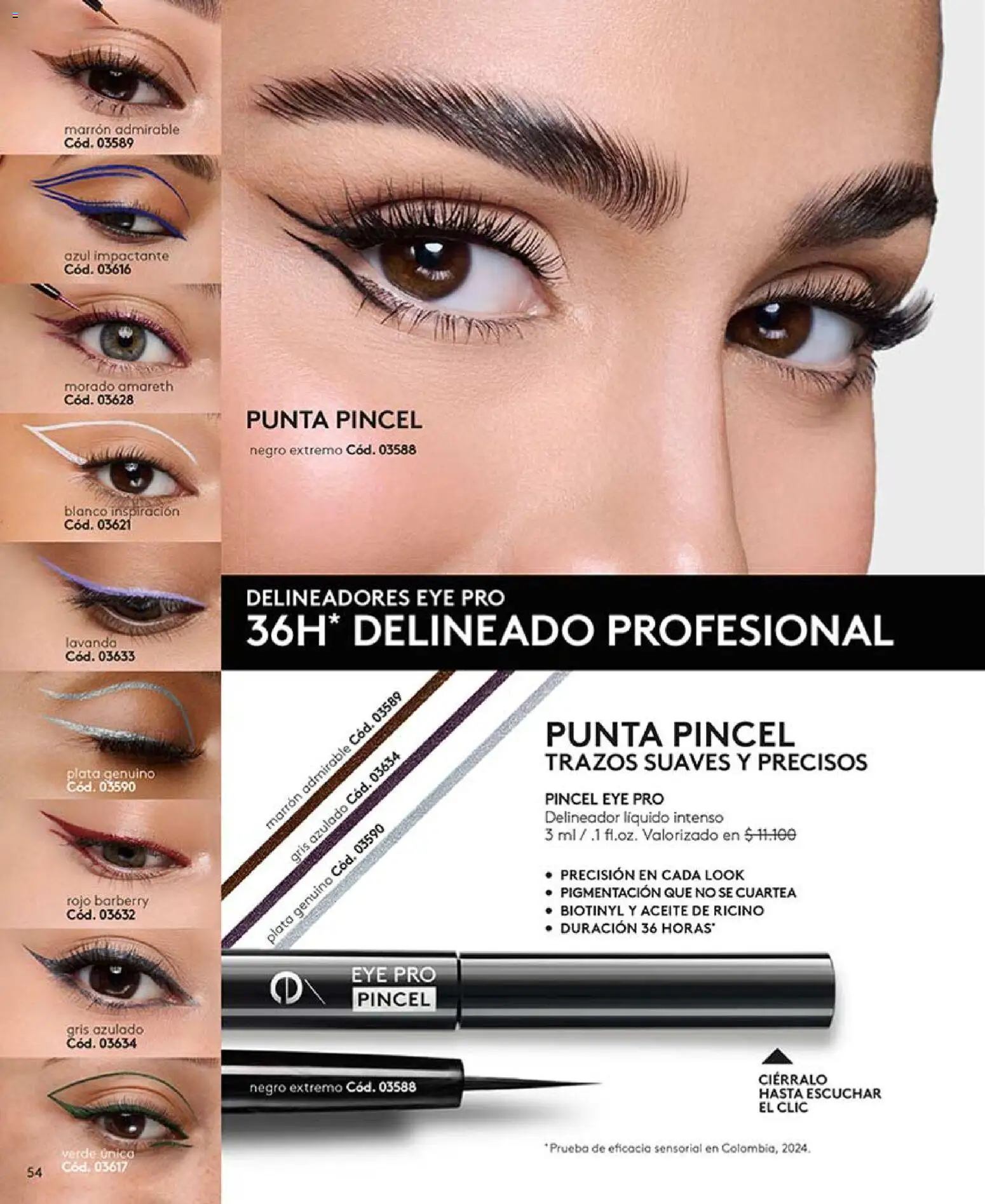 Catálogo Ésika Campaña 5 │ válido desde el 01.03.2026 | Página: 54 | Productos: Delineador, Aceite, Pincel