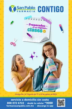 Vista previa de Farmacia San Pablo - Catálogo Regreso a Clases, nuevo folleto de la tienda, válido en México a partir del 17.08.2025