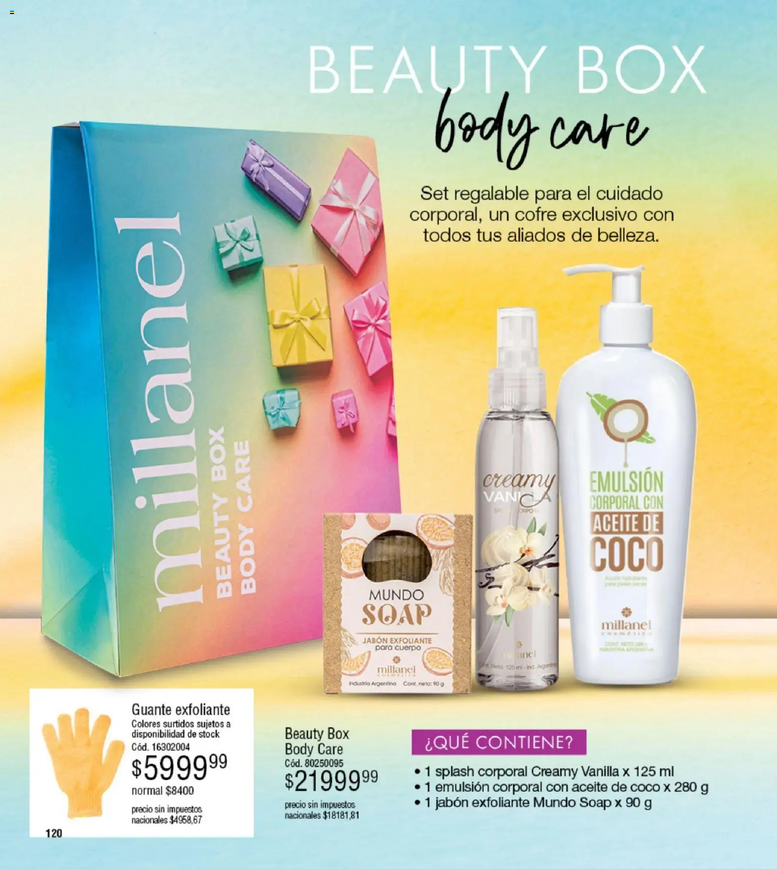 Millanel - Catálogo │ válido desde el 05.01.2026 | Página: 120 | Productos: Body, Aceite, Emulsión, Guante exfoliante