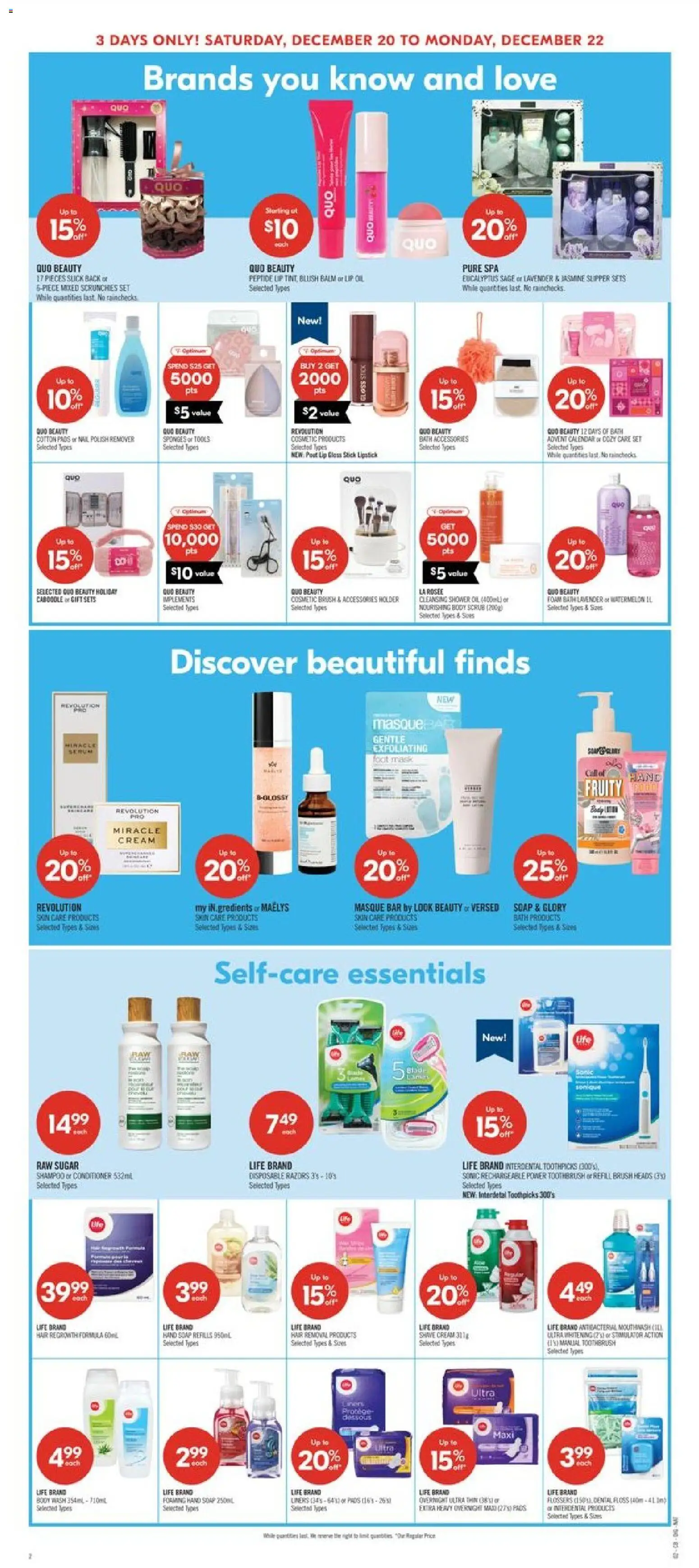 Shoppers flyer valid from 20.12.2025 | Page: 11 | Products: Blush, Shampoo, Mask, Soap