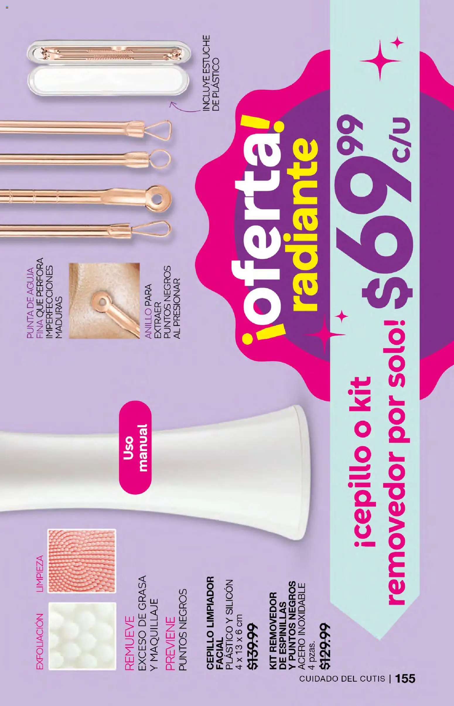 Nuevas ofertas de Fuller válidas en toda la República Mexicana desde el 21.01.2026. ¡Encuentra las mejores ofertas en Fuller campaña 21 2026! | Página: 155 | Productos: Cepillo, Limpiador, Radiante, Maquillaje