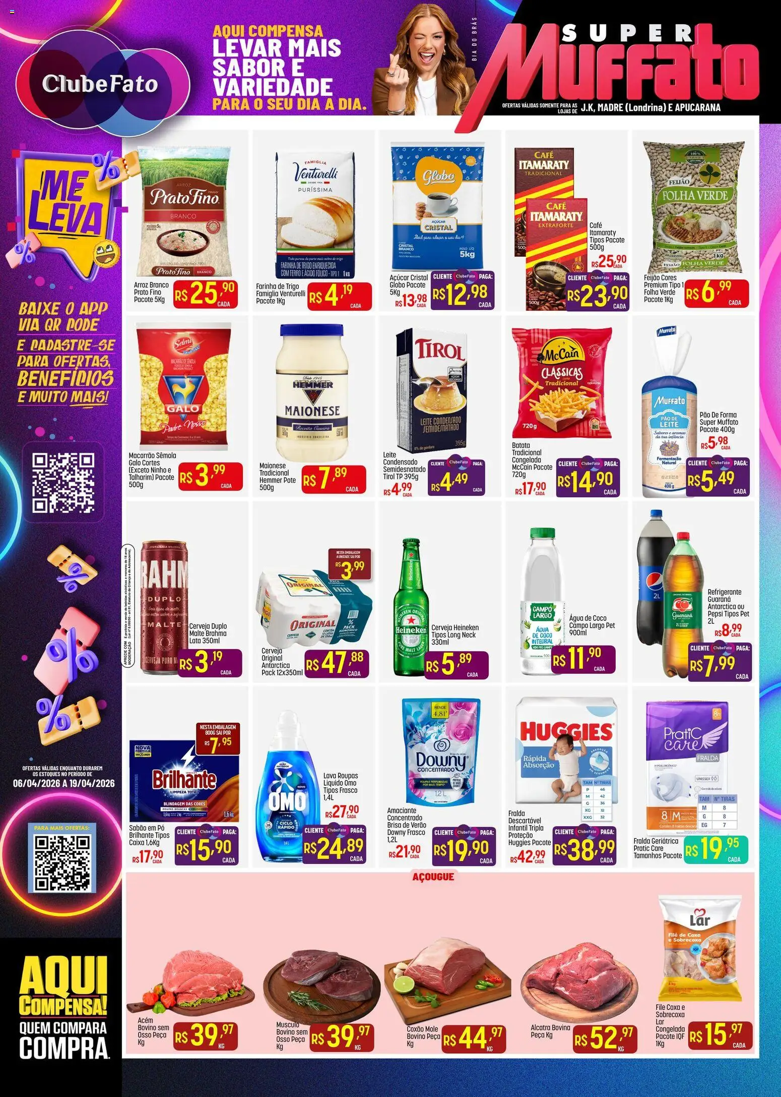 Super Muffato Folheto - válido de 06.04.2026 | Página: 1 | Produtos: Coco, Açúcar, Refrigerante, Leite condensado