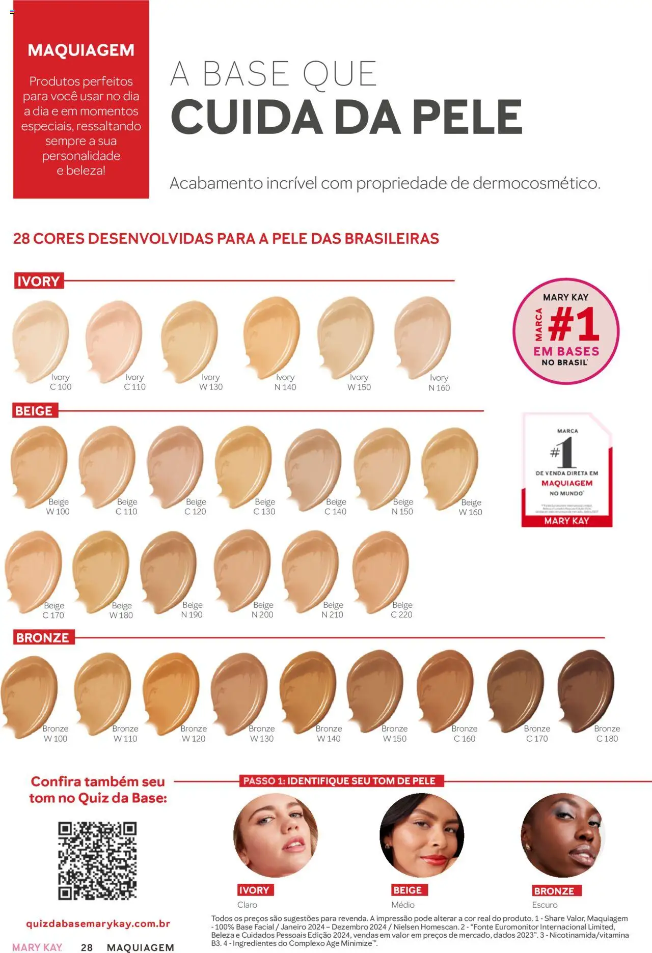Mary Kay Folheto - válido de 01.07.2025 | Página: 28 | Produtos: Maquiagem, Base