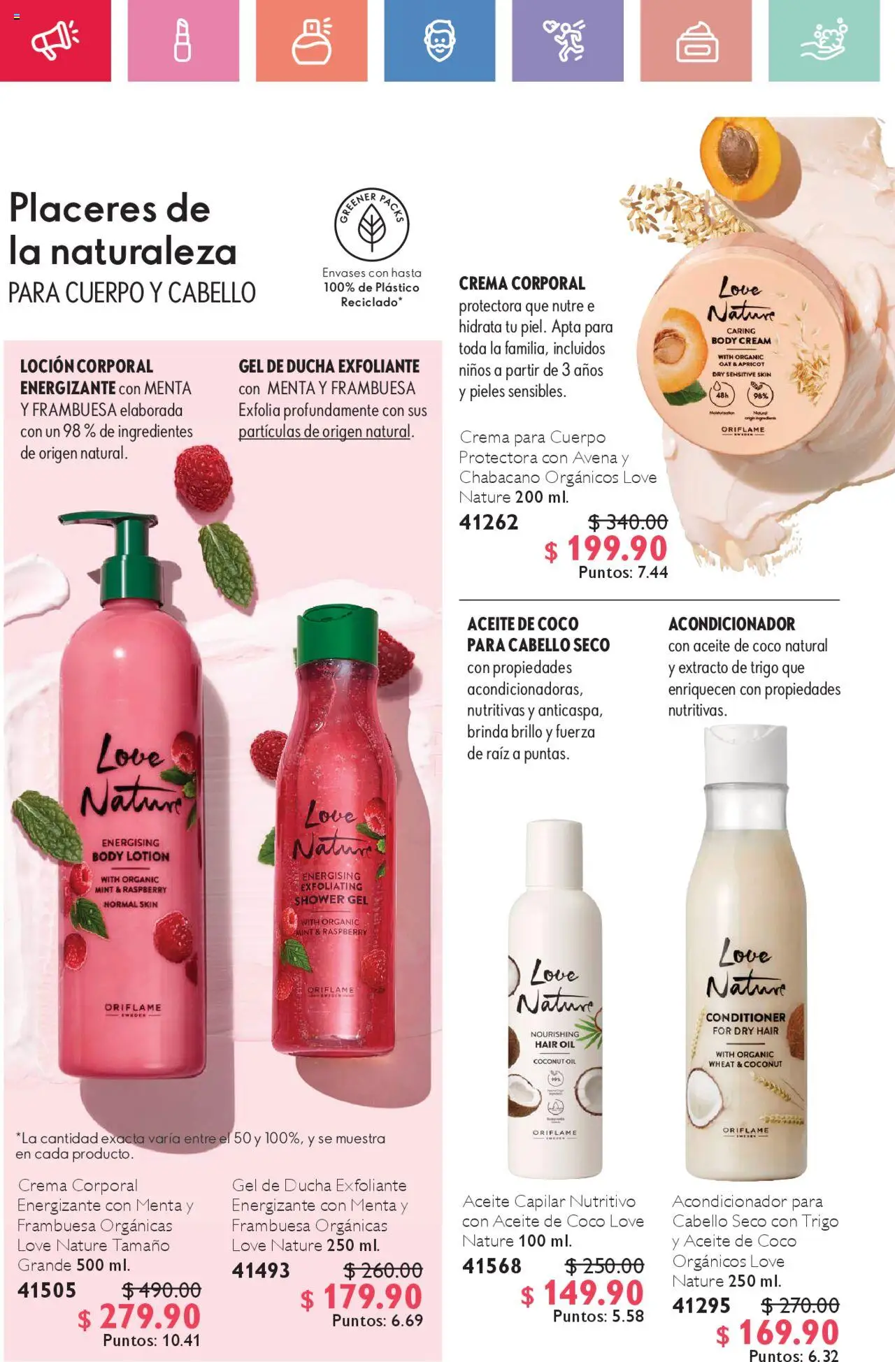 Nuevas ofertas de Oriflame válidas en toda la República Mexicana desde el 12.07.2025. ¡Encuentra las mejores ofertas en Oriflame campaña 10 2025! | Página: 92 | Productos: Brillo, Body, Crema corporal, Gel de ducha