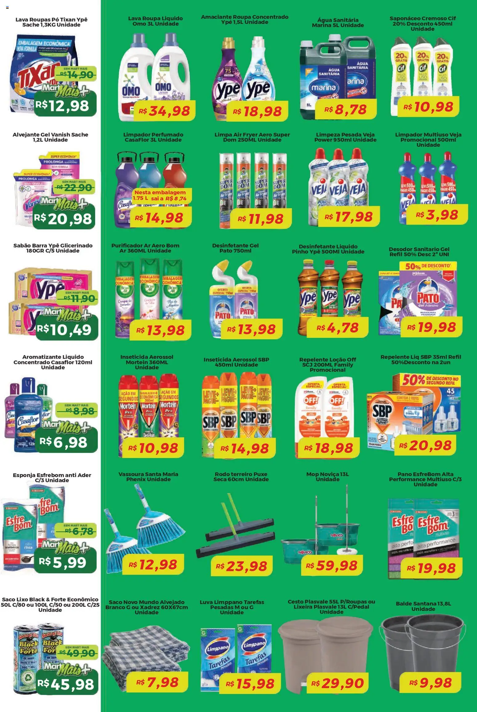 Mart Minas Folheto - válido de 25.12.2025 | Página: 6 | Produtos: Purificador, Roupas, Água sanitária, Balde