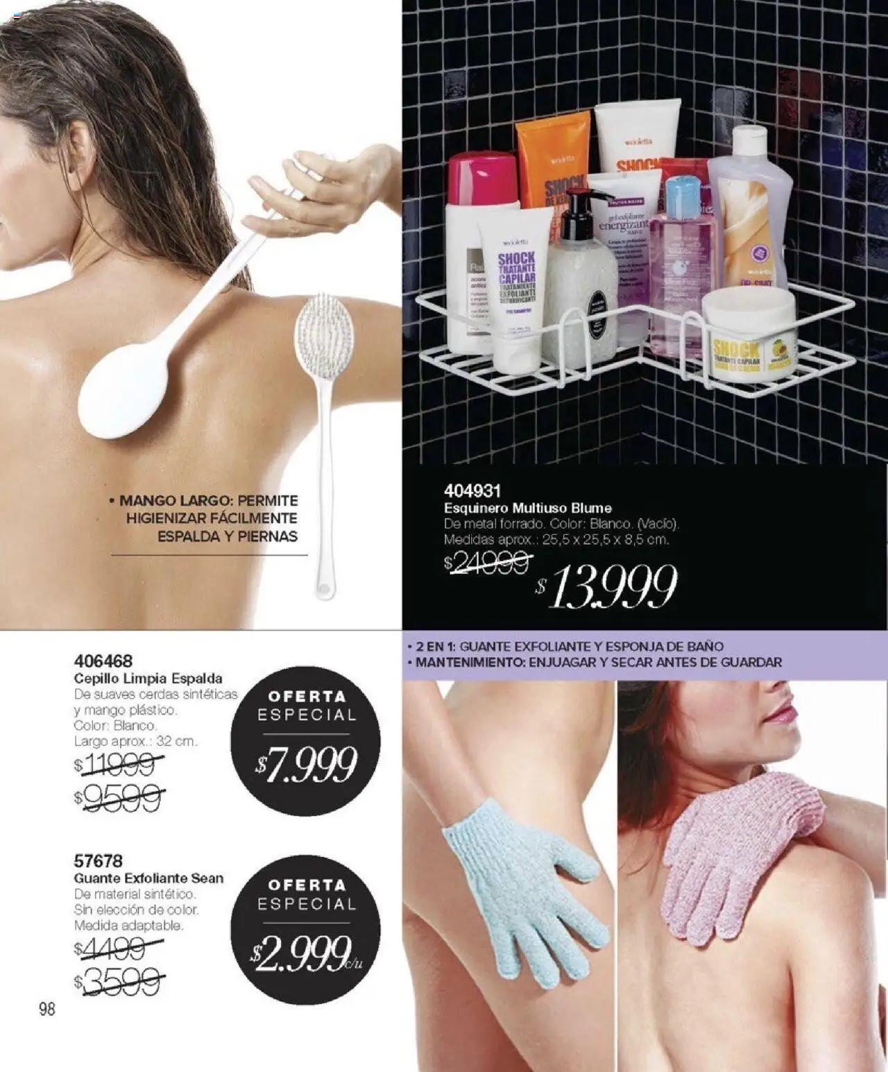 Violetta catálogo │ válido desde el 19.09.2025 | Página: 98 | Productos: Baño, Guante exfoliante, Esponja, Mango