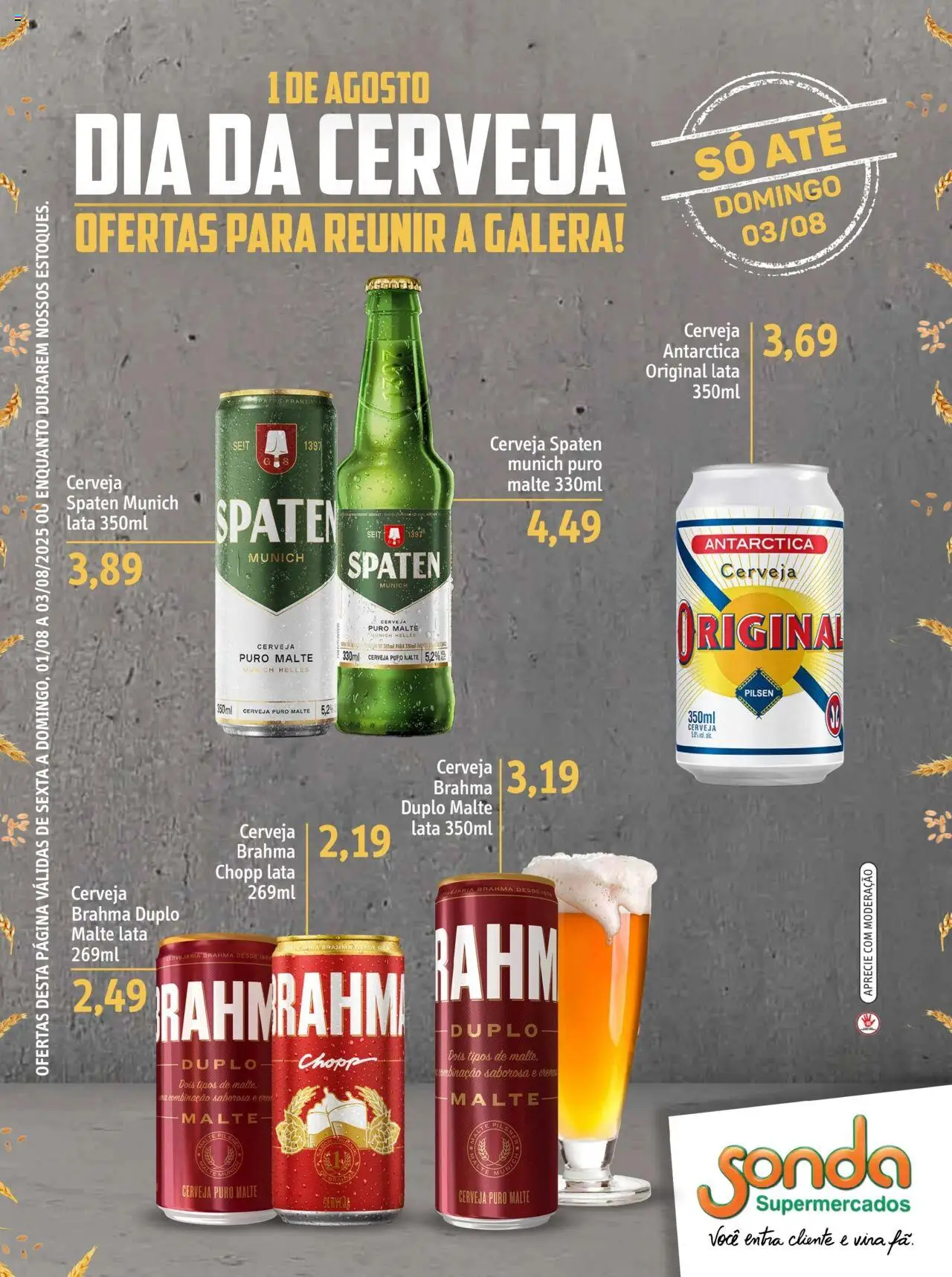 Sonda Folheto - válido de 01.08.2025 | Página: 7 | Produtos: Cerveja