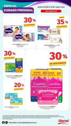 Vista previa Hipermercado Libertad - Cuidado Personal  válido desde el 08.08.2025